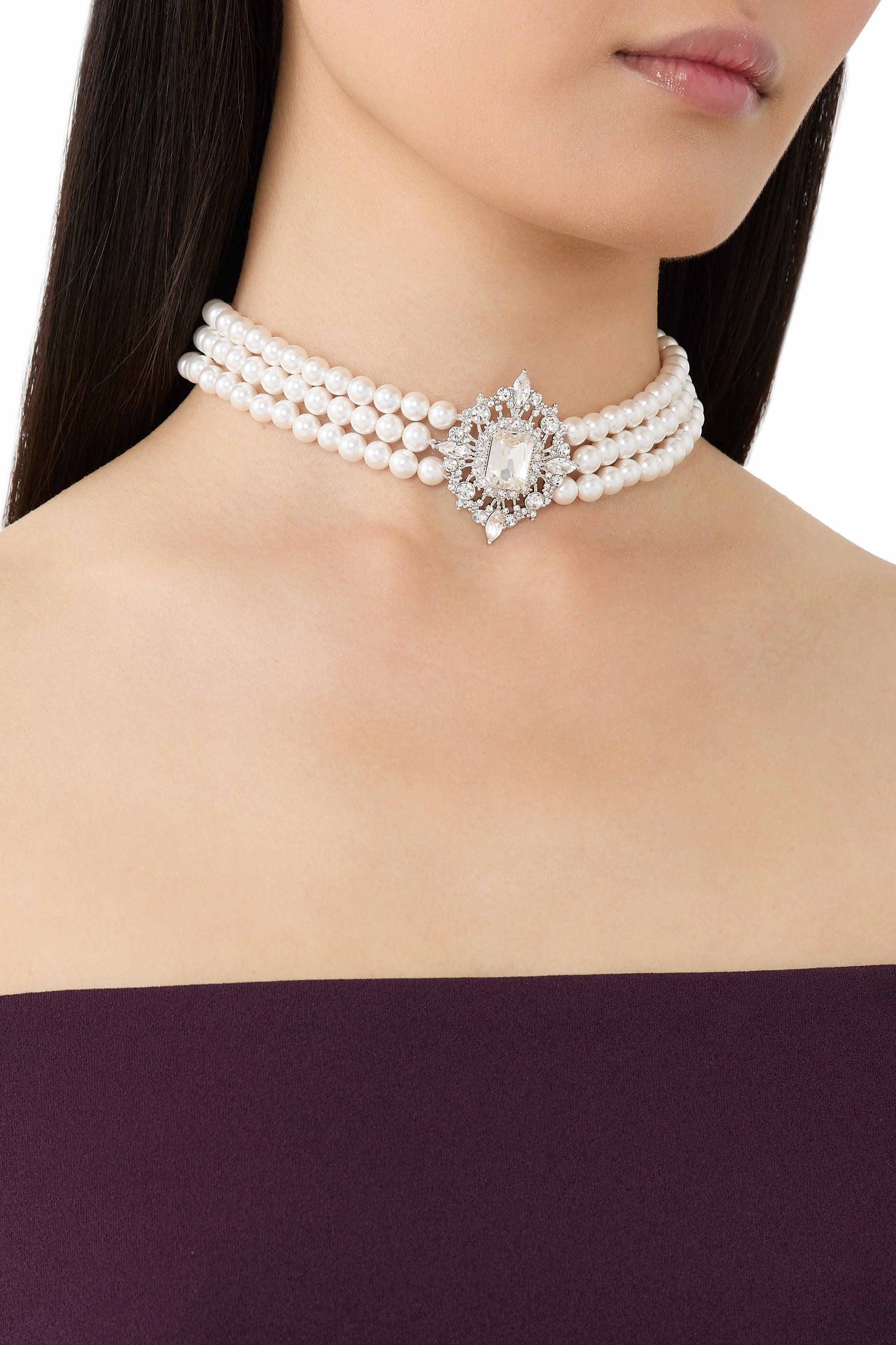 Crystal Pearl Choker