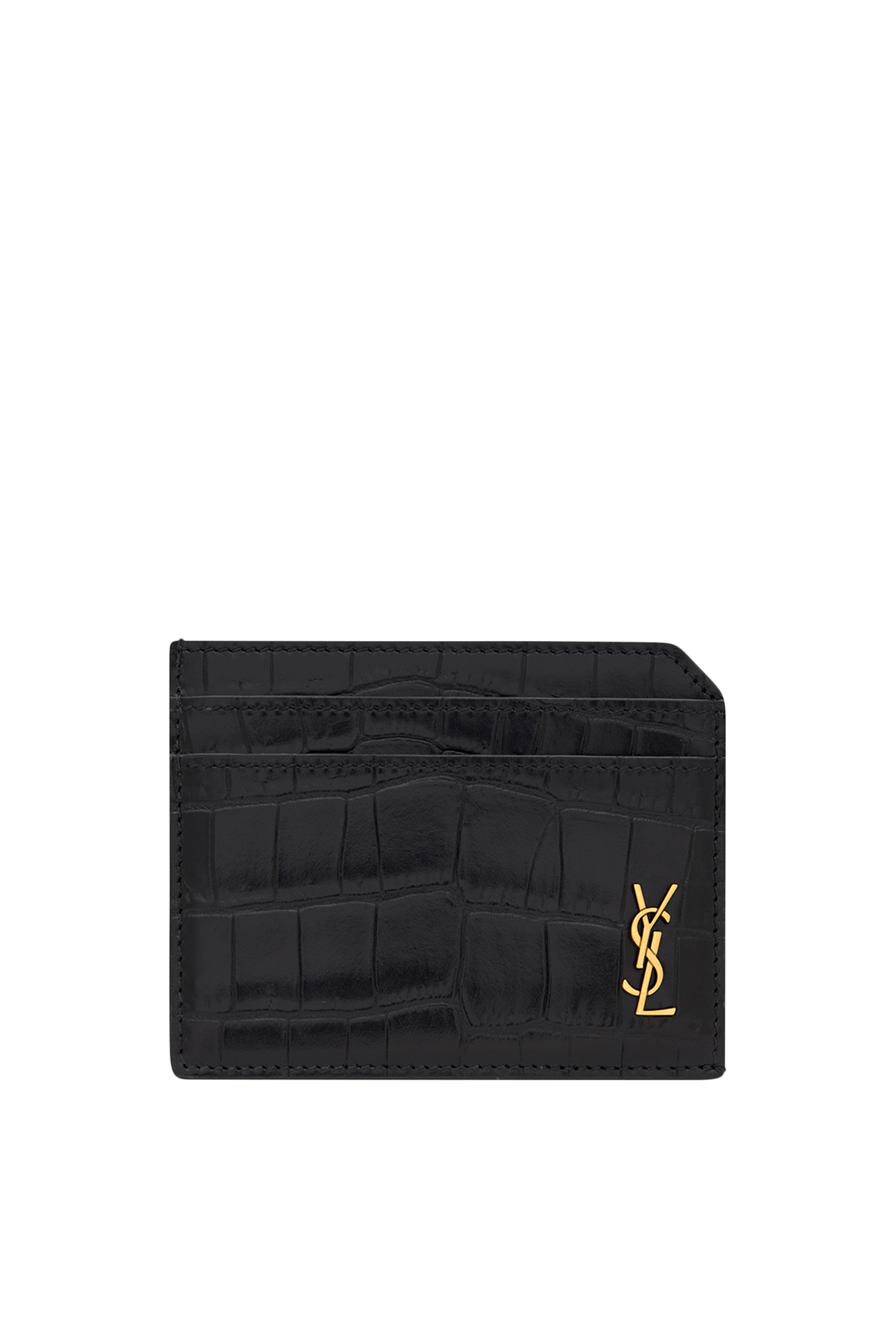 Tiny Cassandre Croc-Embossed Card Case