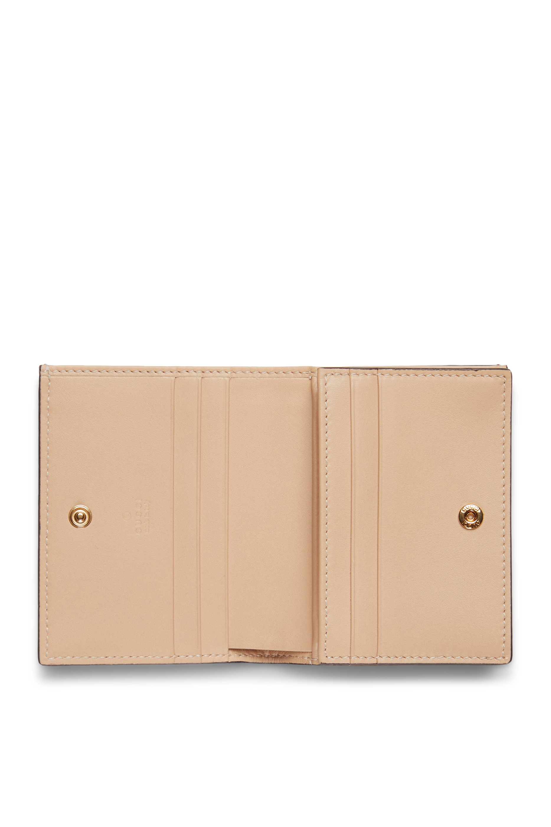 Card Case Wallet with Horsebit Print