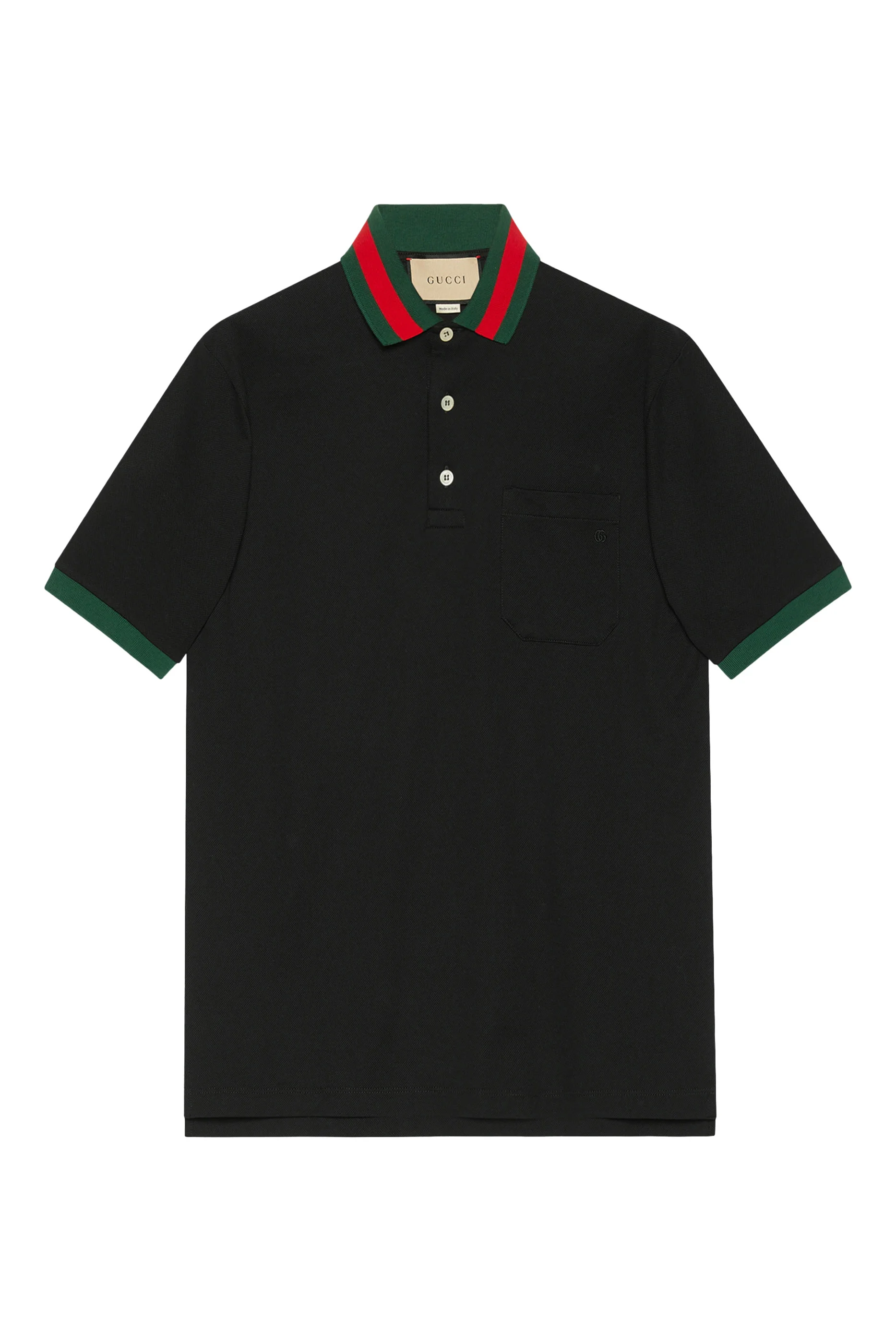 Cotton Piquet Polo with Web Collar