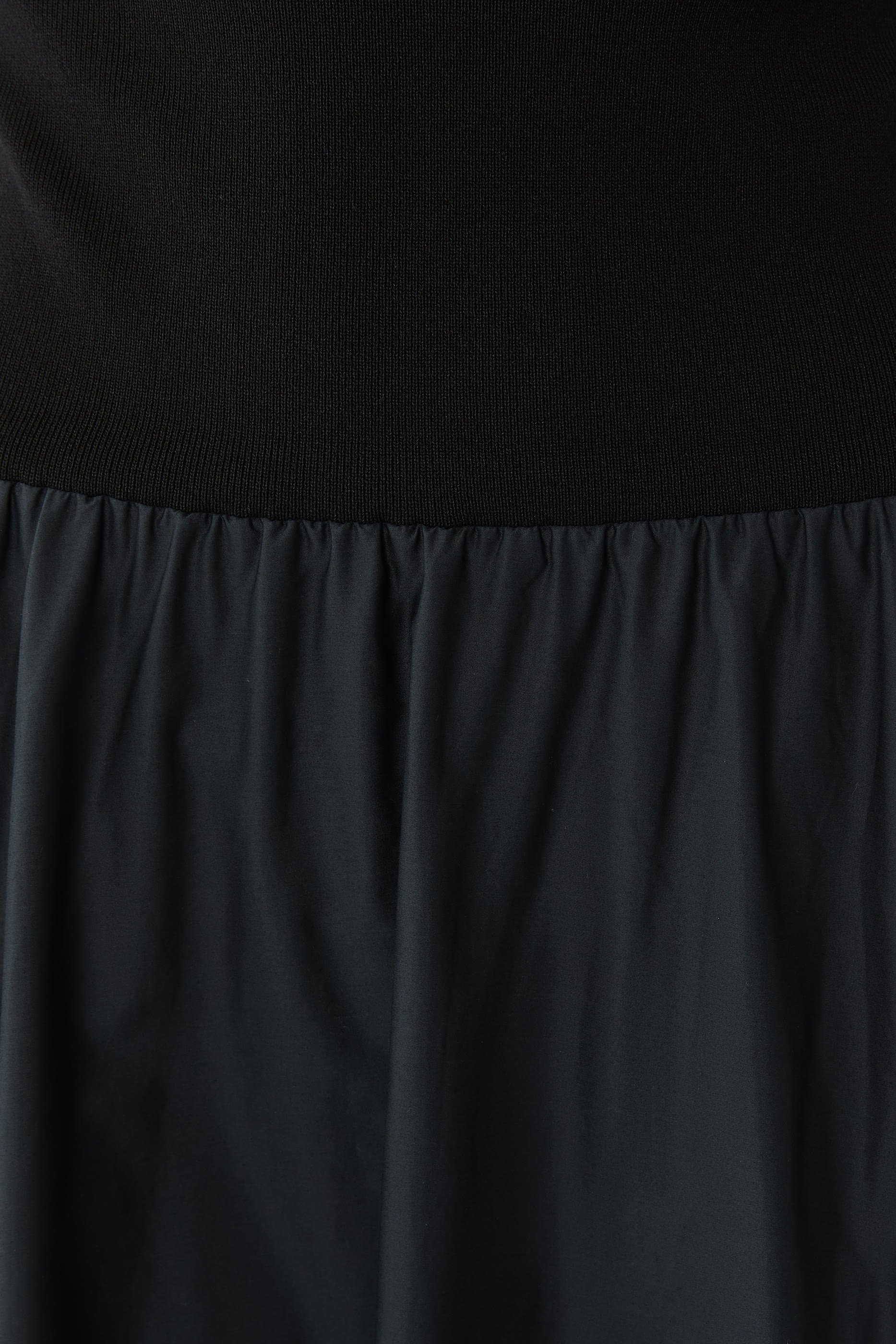 Sheer Silk Circle Hem Dress