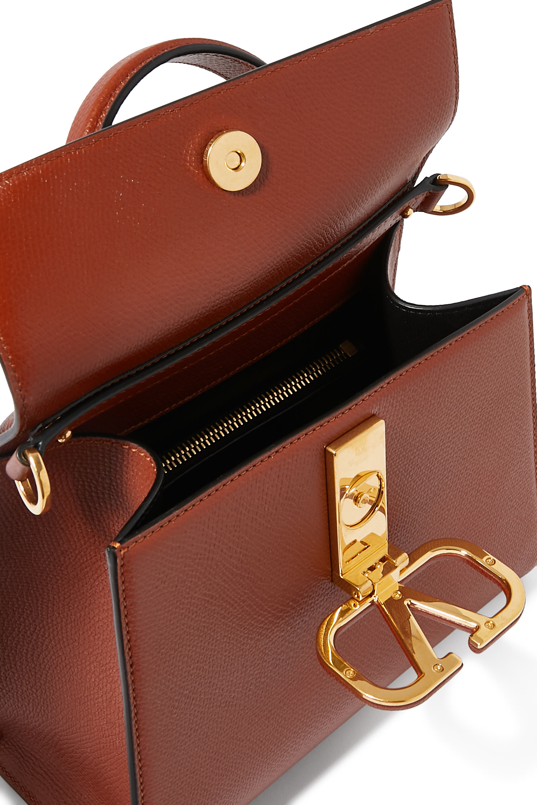 VSling Grainy Calfskin Handbag
