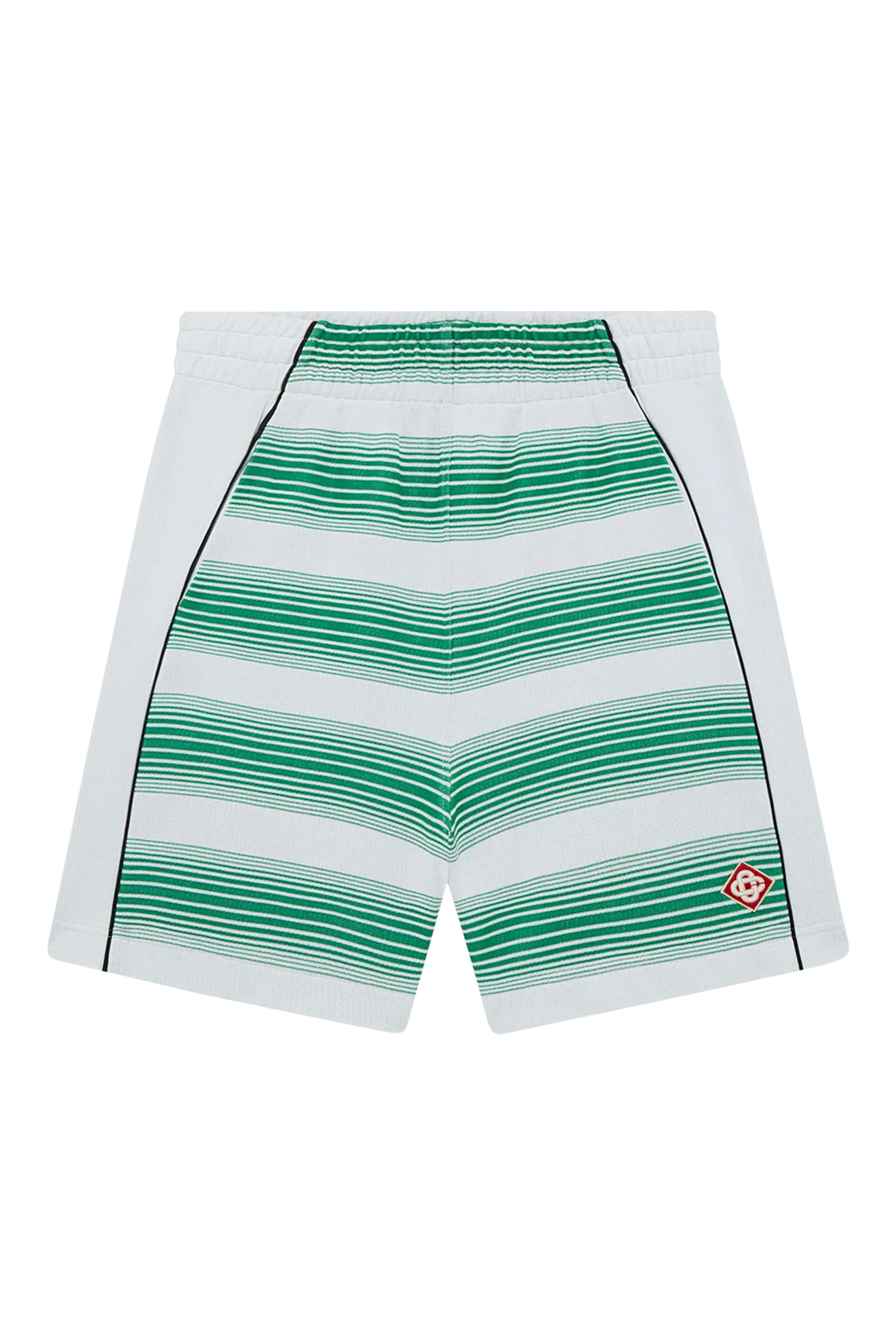 Striped Interlock Sweatshorts