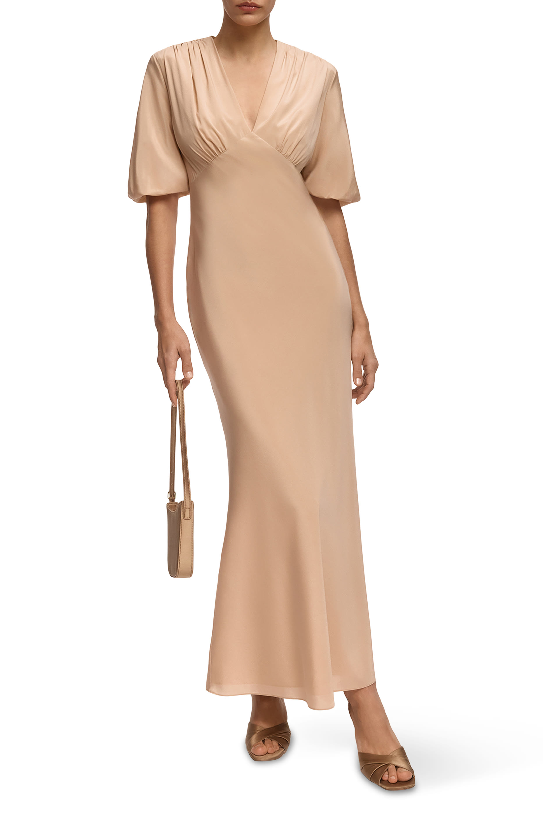 Madeleine Mulberry Silk Dress