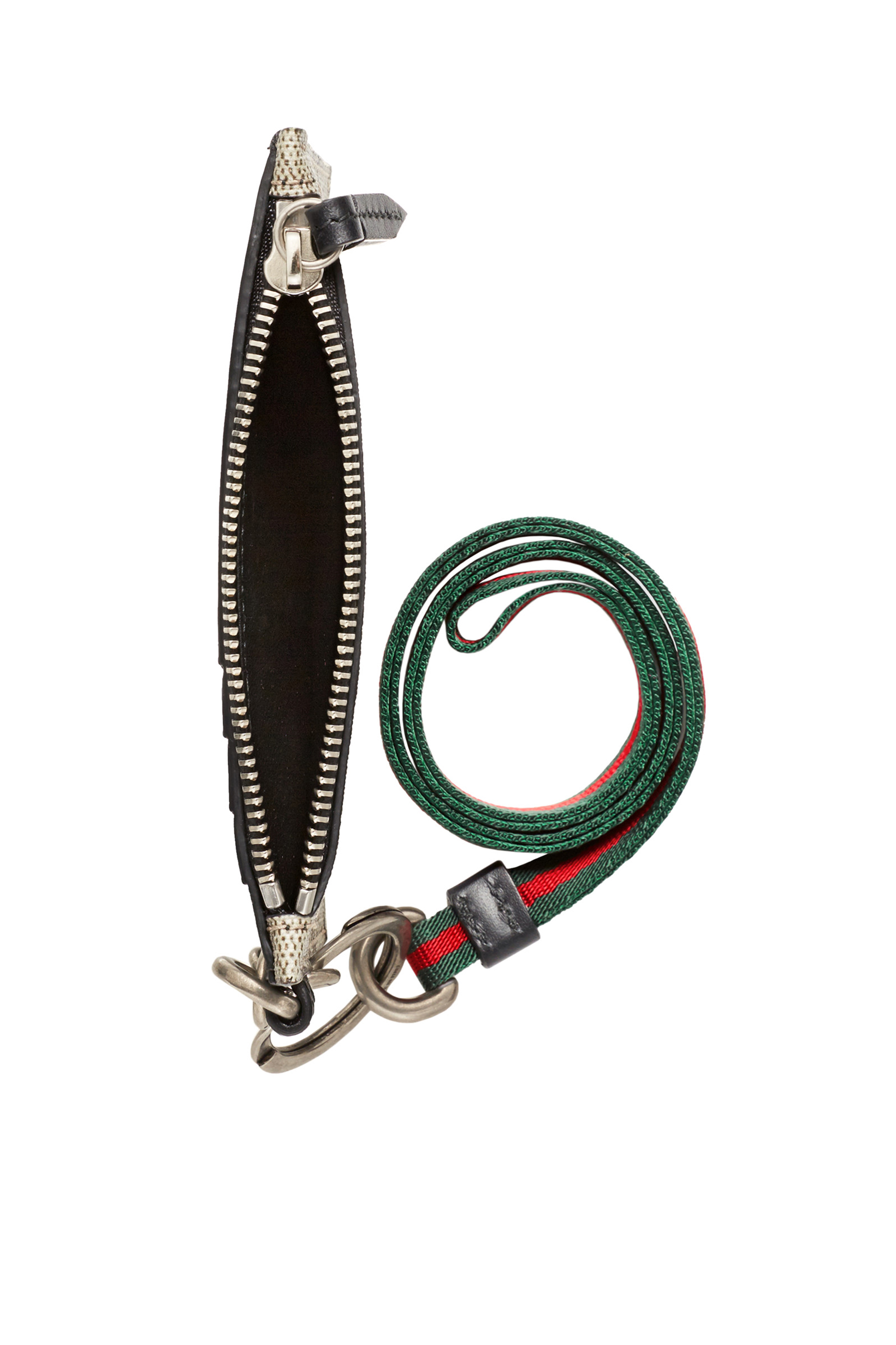 GG Supreme Kingsnake Print Card Case With Strap