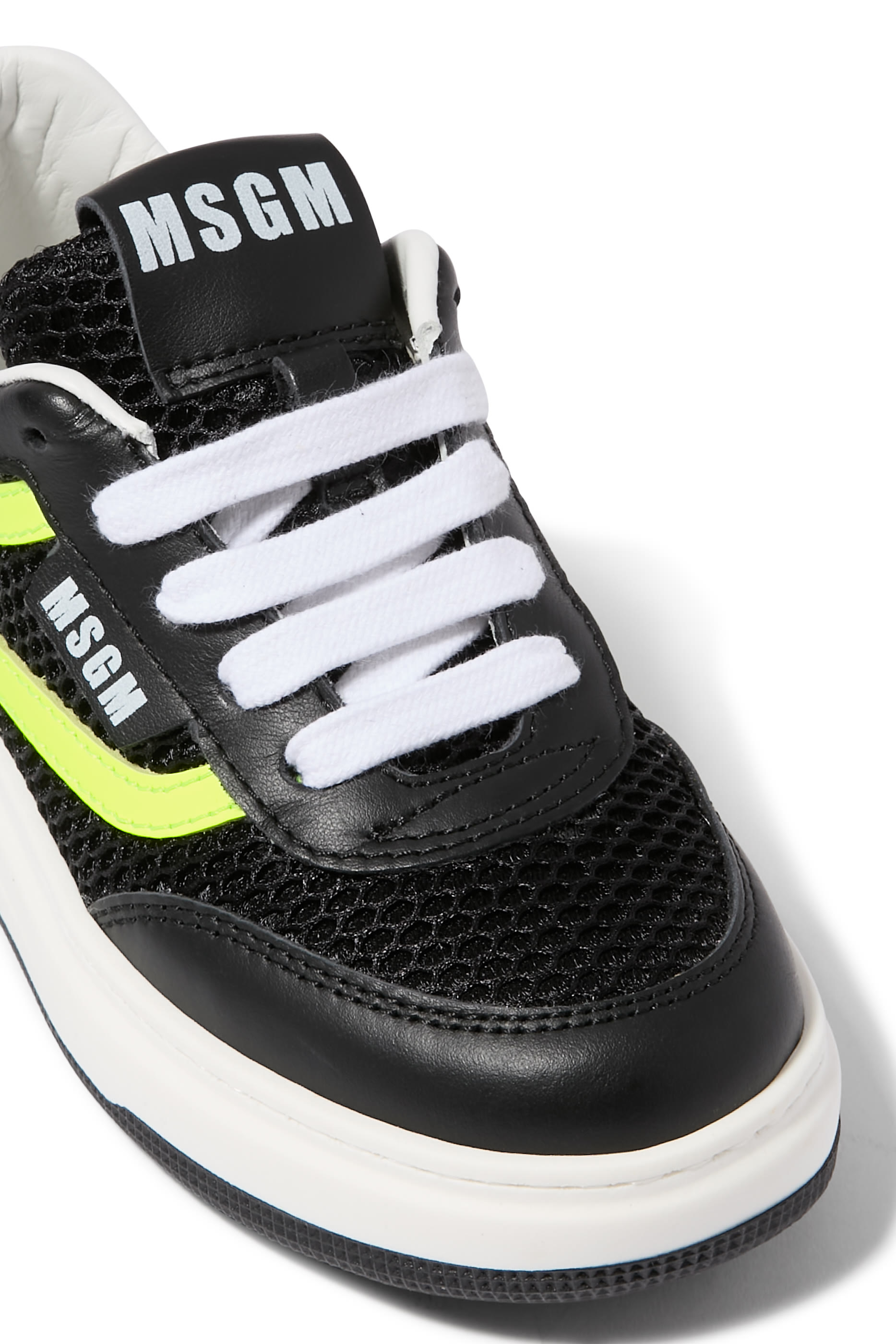 Kids Logo Leather Sneakers