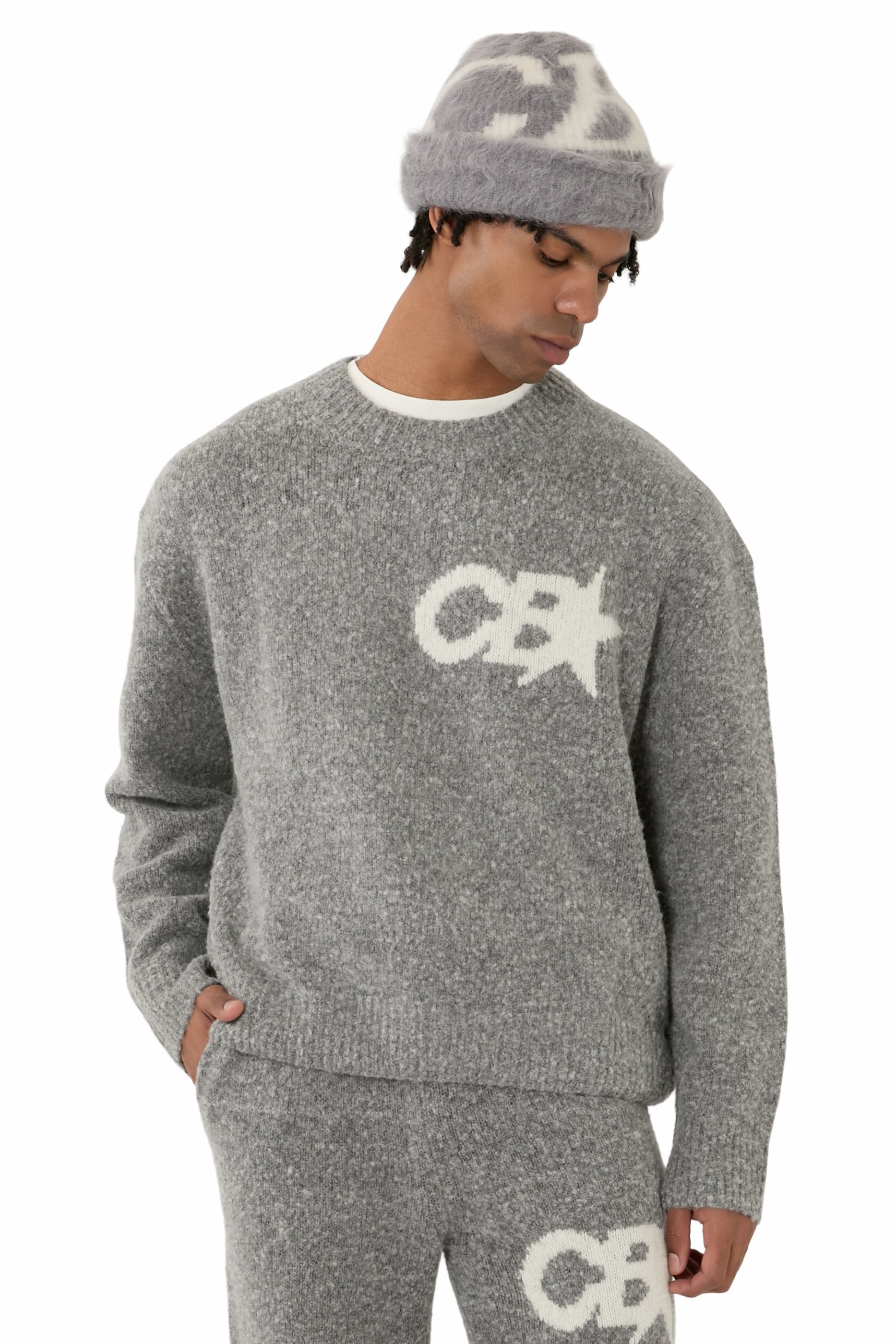 CB Logo Alpaca Knit Beanie