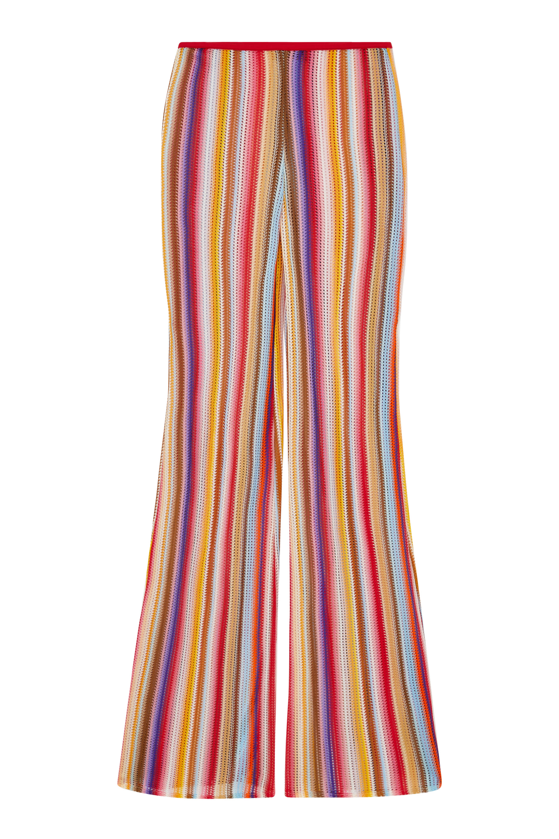 Mare Striped Raschel Flare Pants