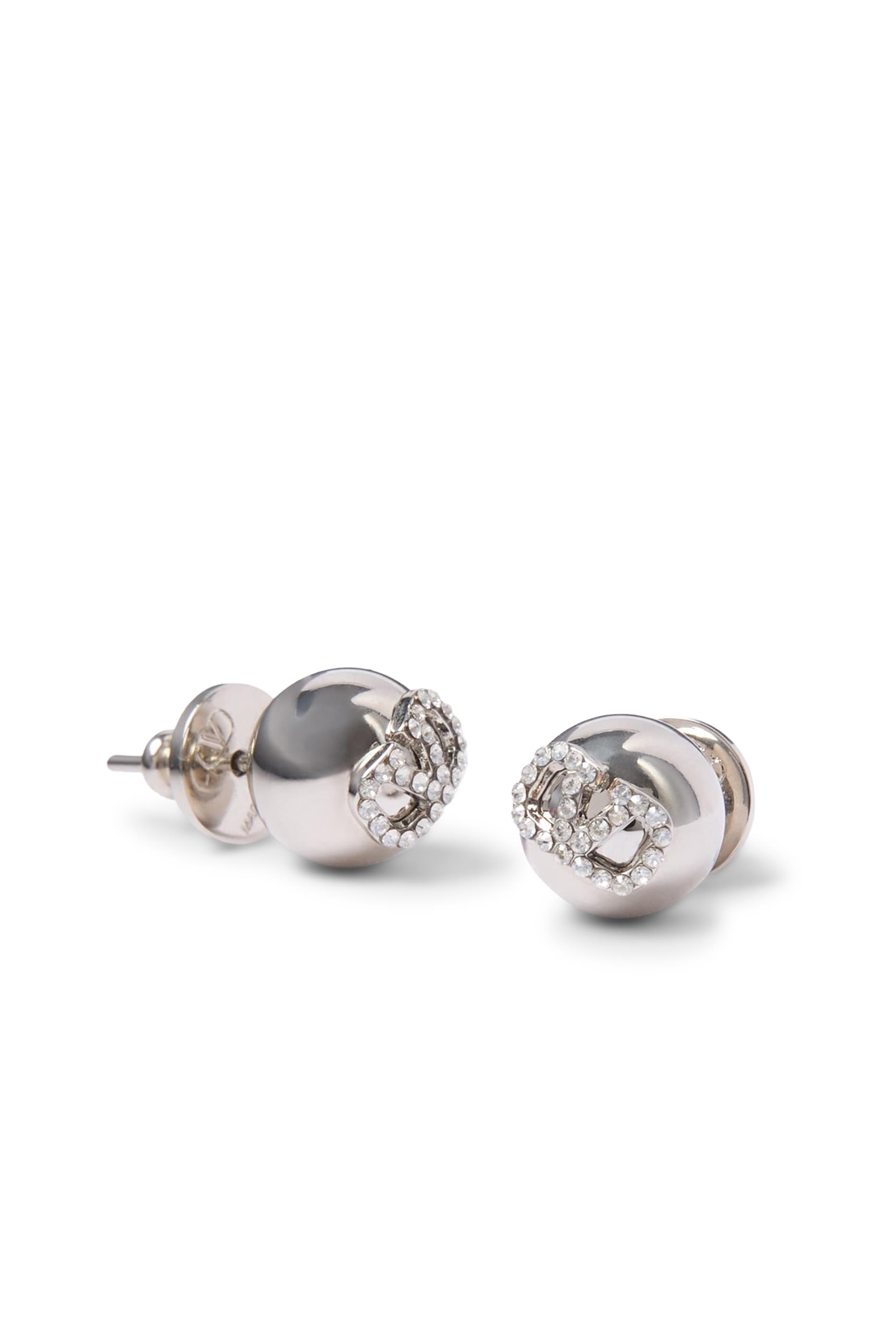 VLogo Signature Earrings, Metal & Swarovski&reg; Crystals