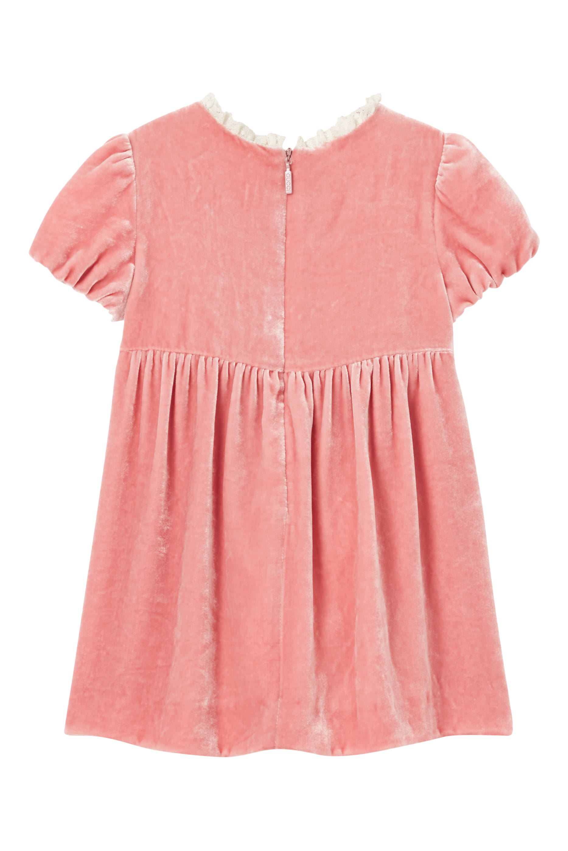 Kids Bow Detail Velvet Dress