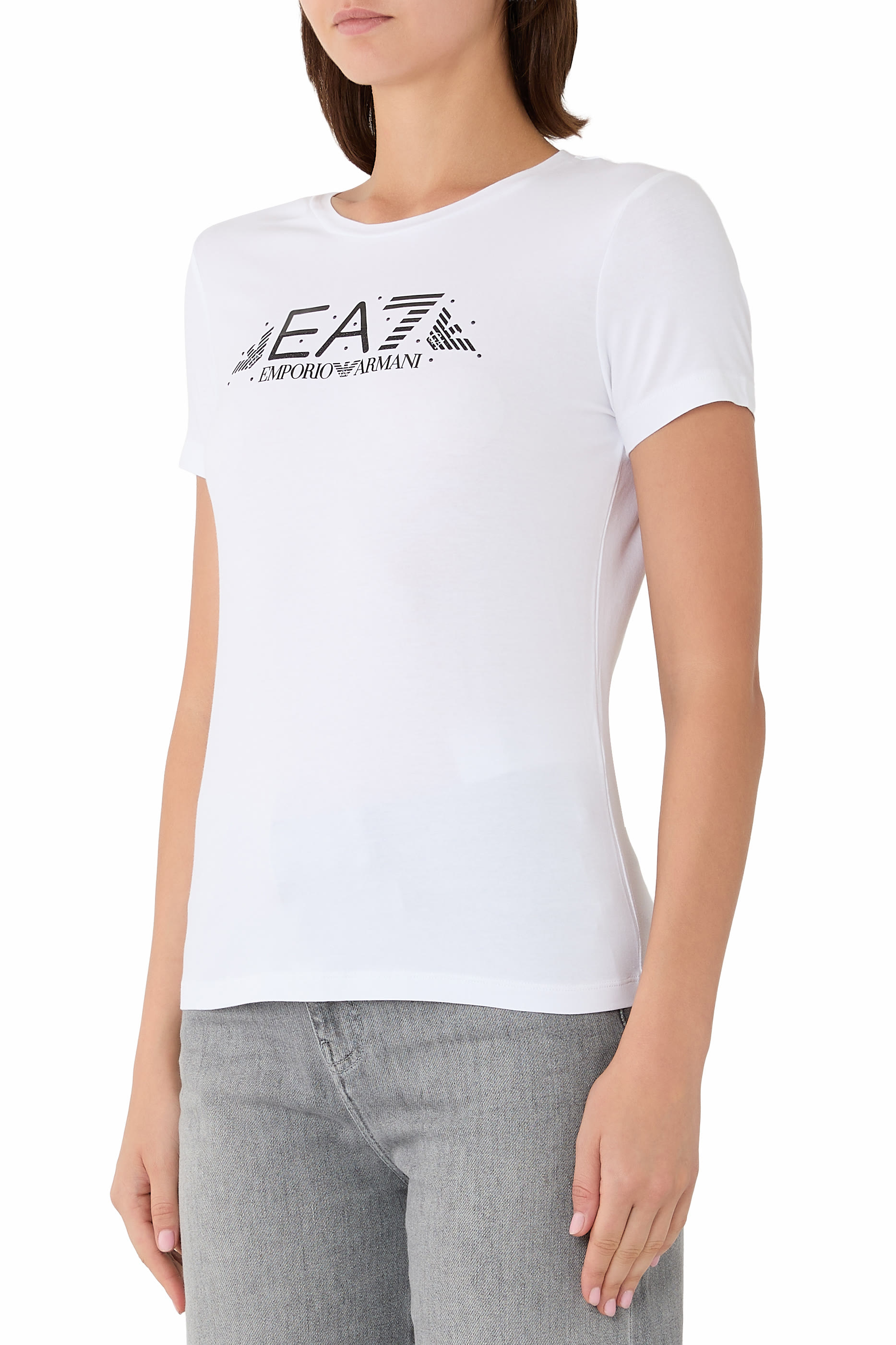 EA7 Metallic Logo T-Shirt