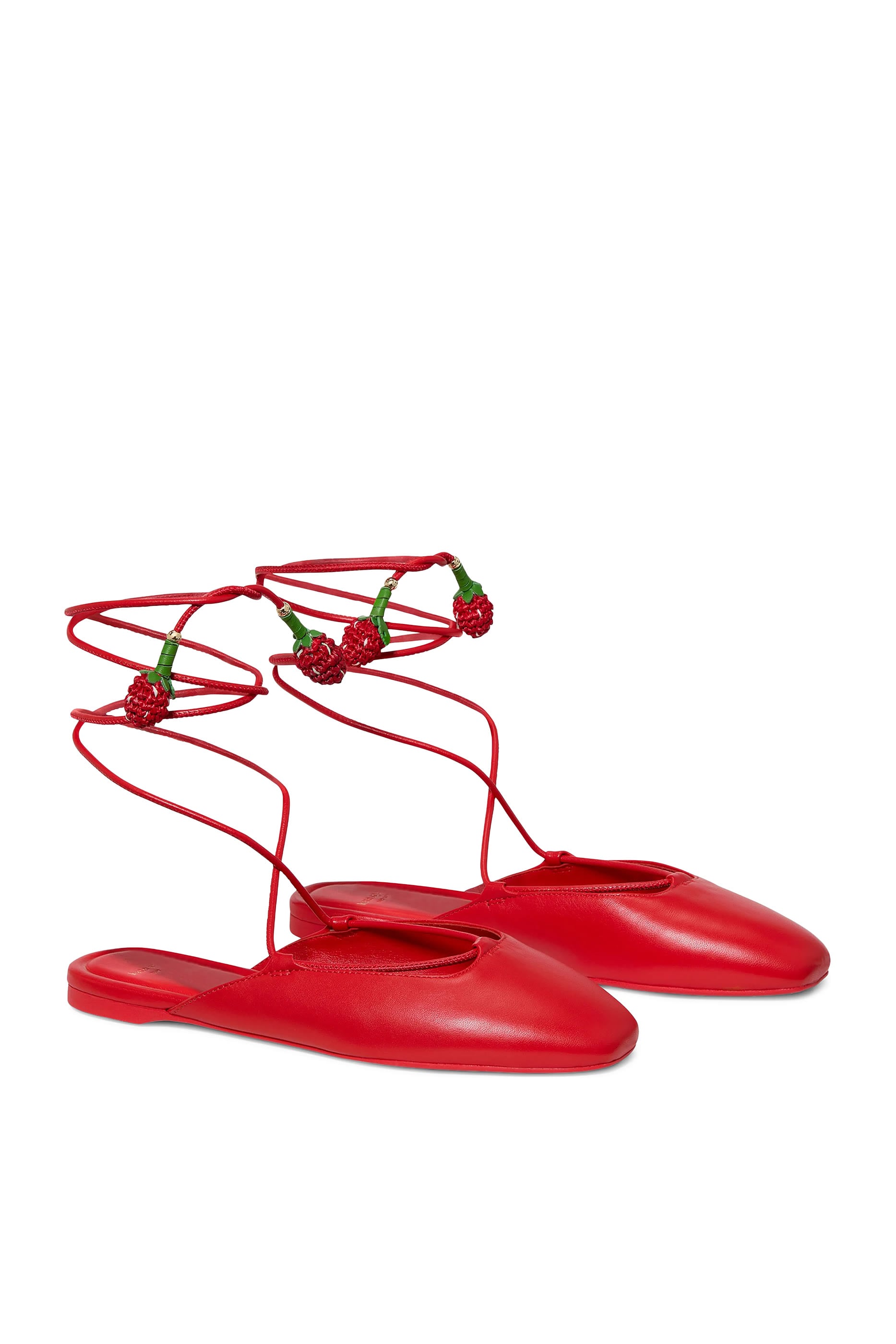 Eloise Ankle Wrap Mule Flats