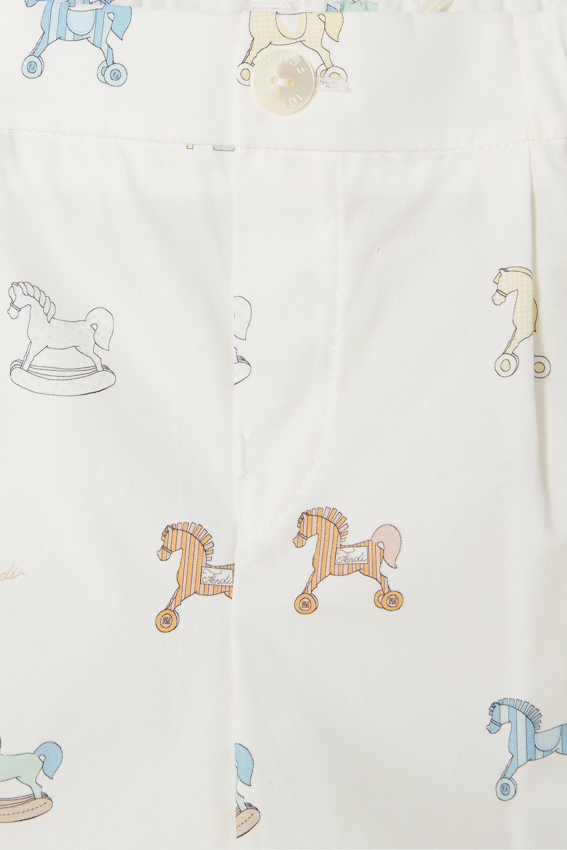 Kids All-Over Horse Print Shorts