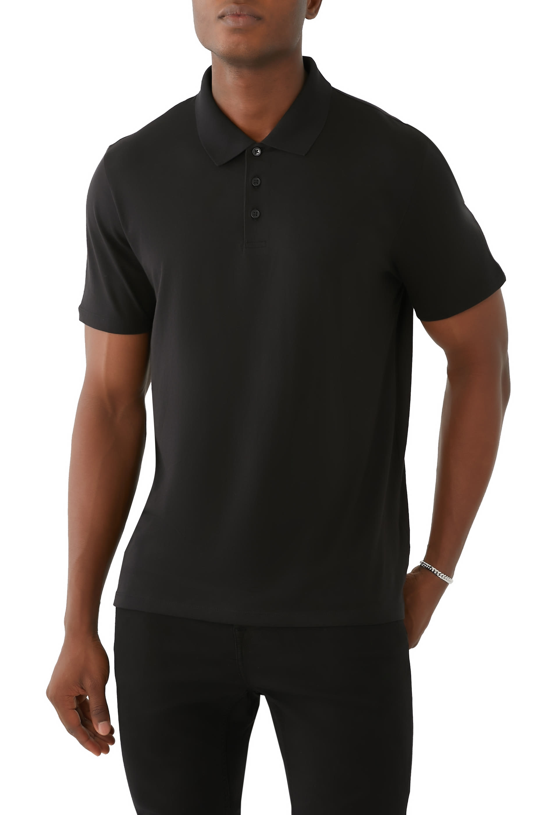 Pima Cotton Short-Sleeve Polo Shirt