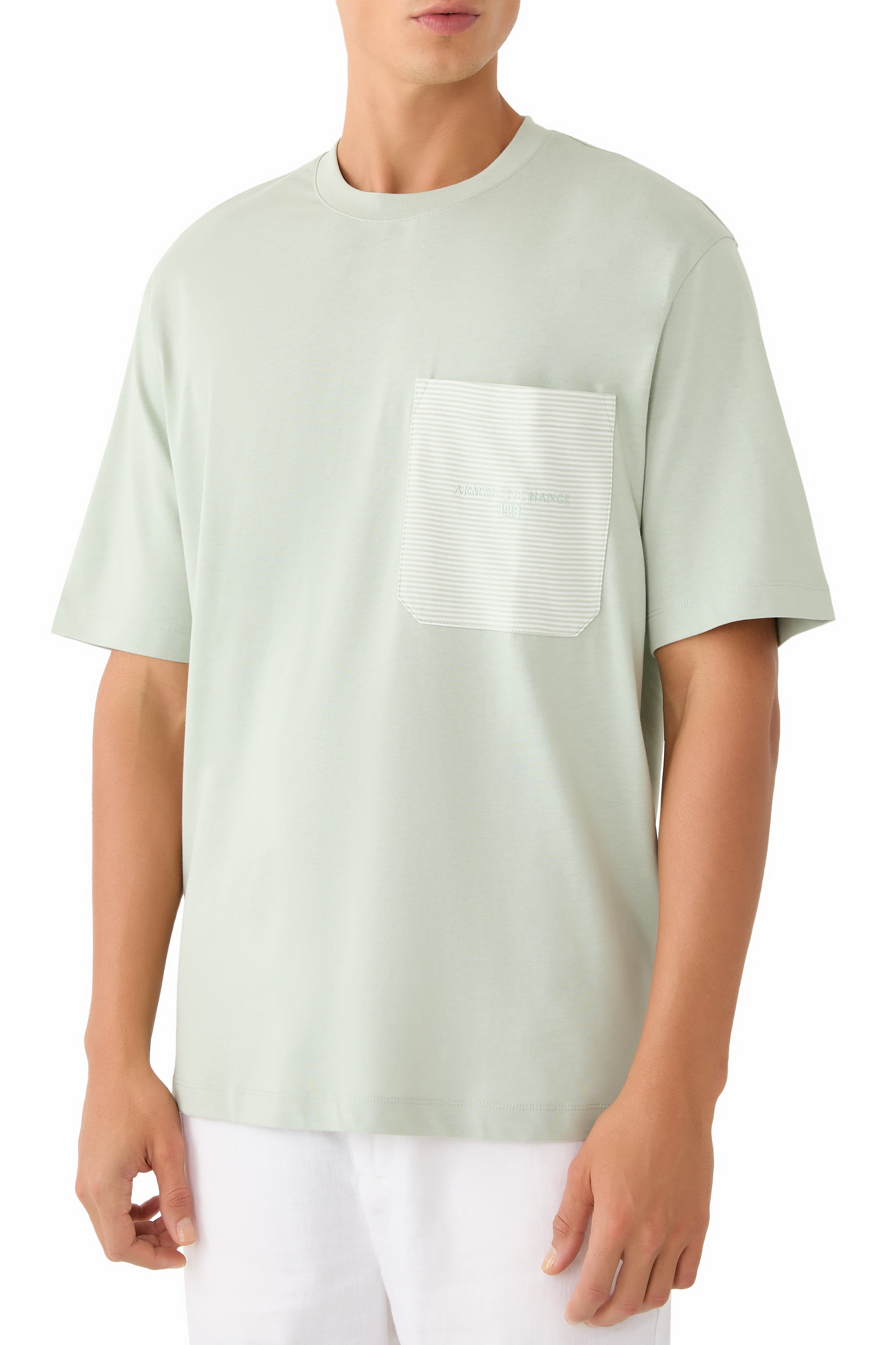 Logo Stripe Side Pocket T-Shirt