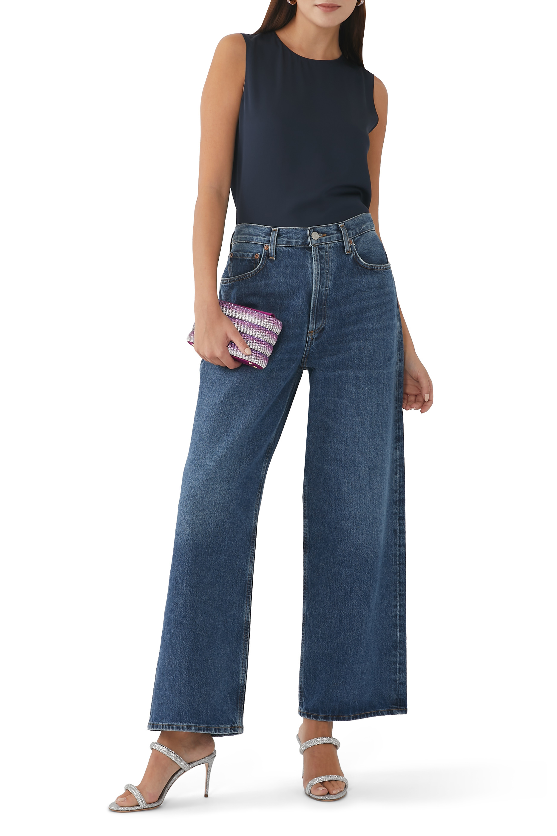 Shell Top in Silk Georgette