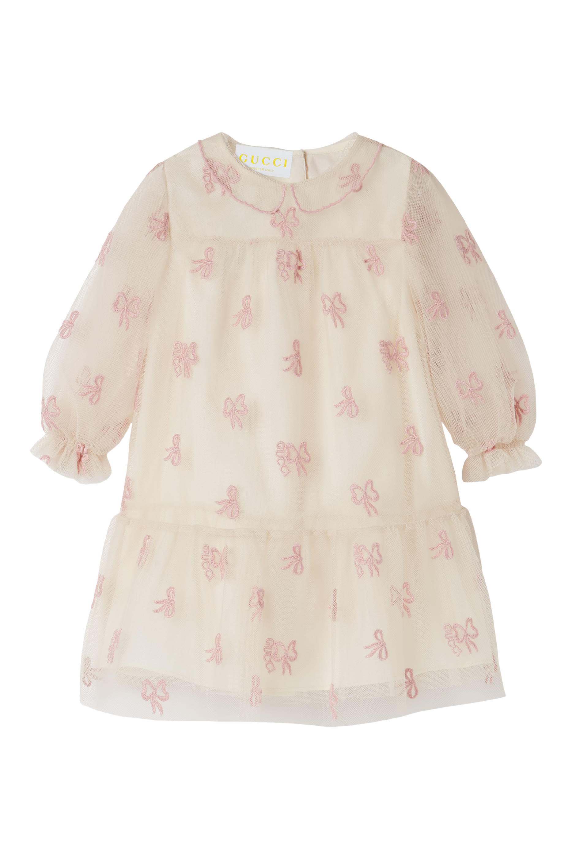 Kids Embroidered Tulle Dress