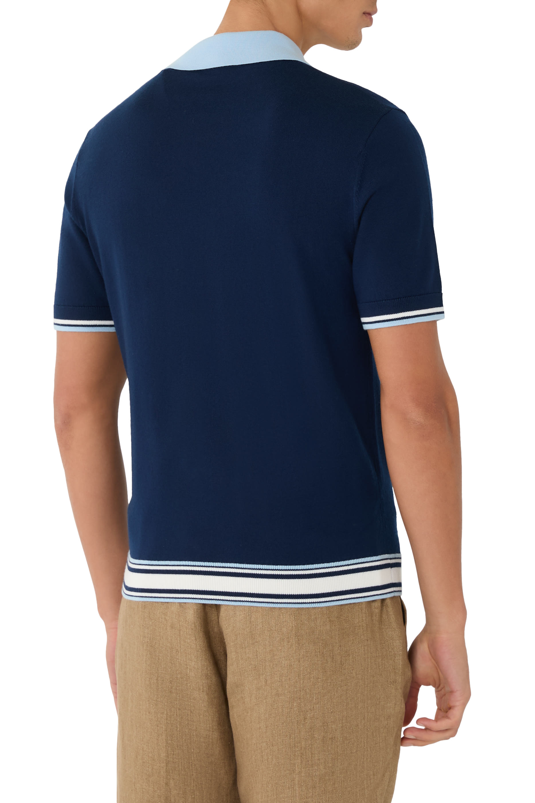 Merino Knit Tennis Polo Shirt
