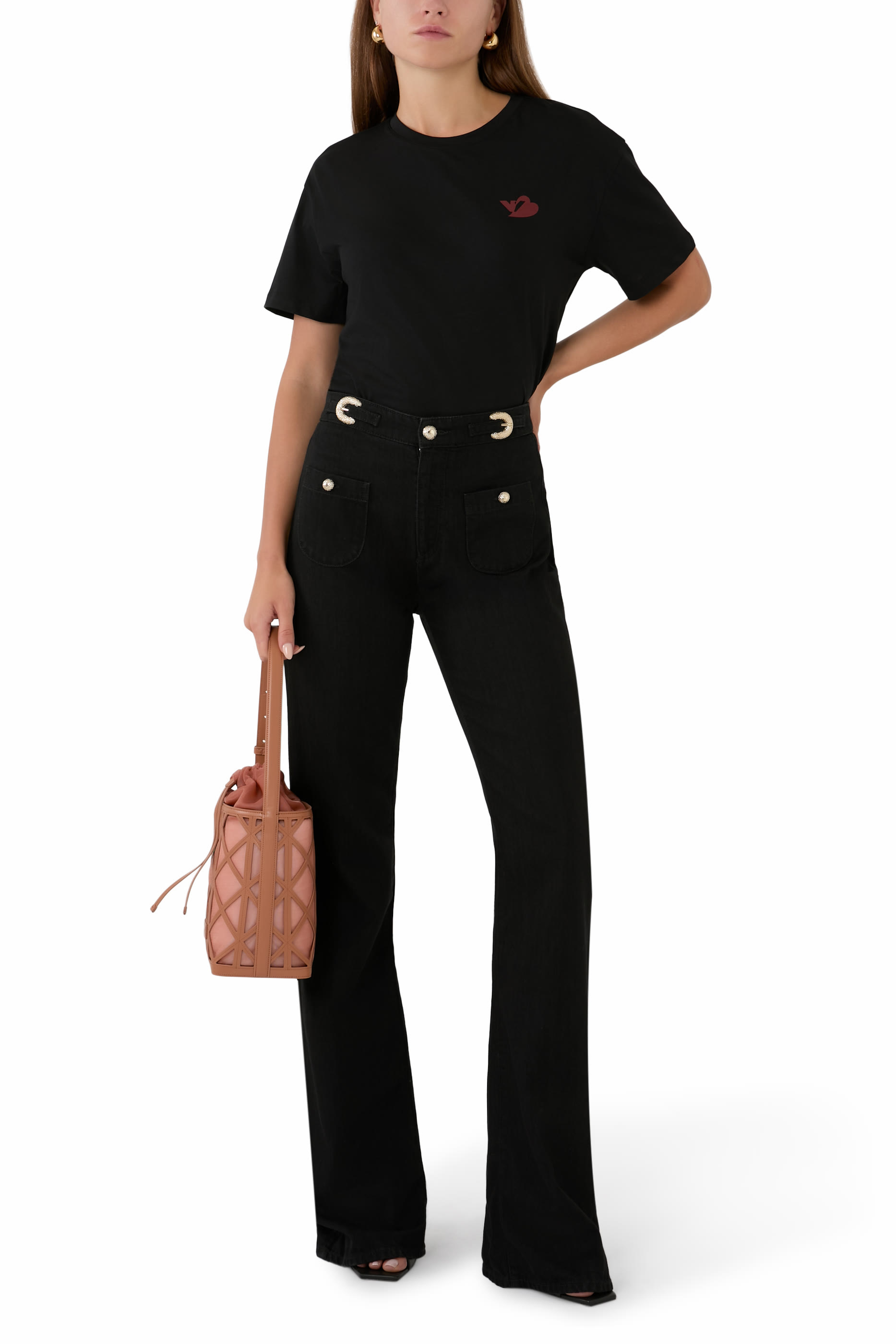 J9H Buckle Detail Slim-Fit Jeans