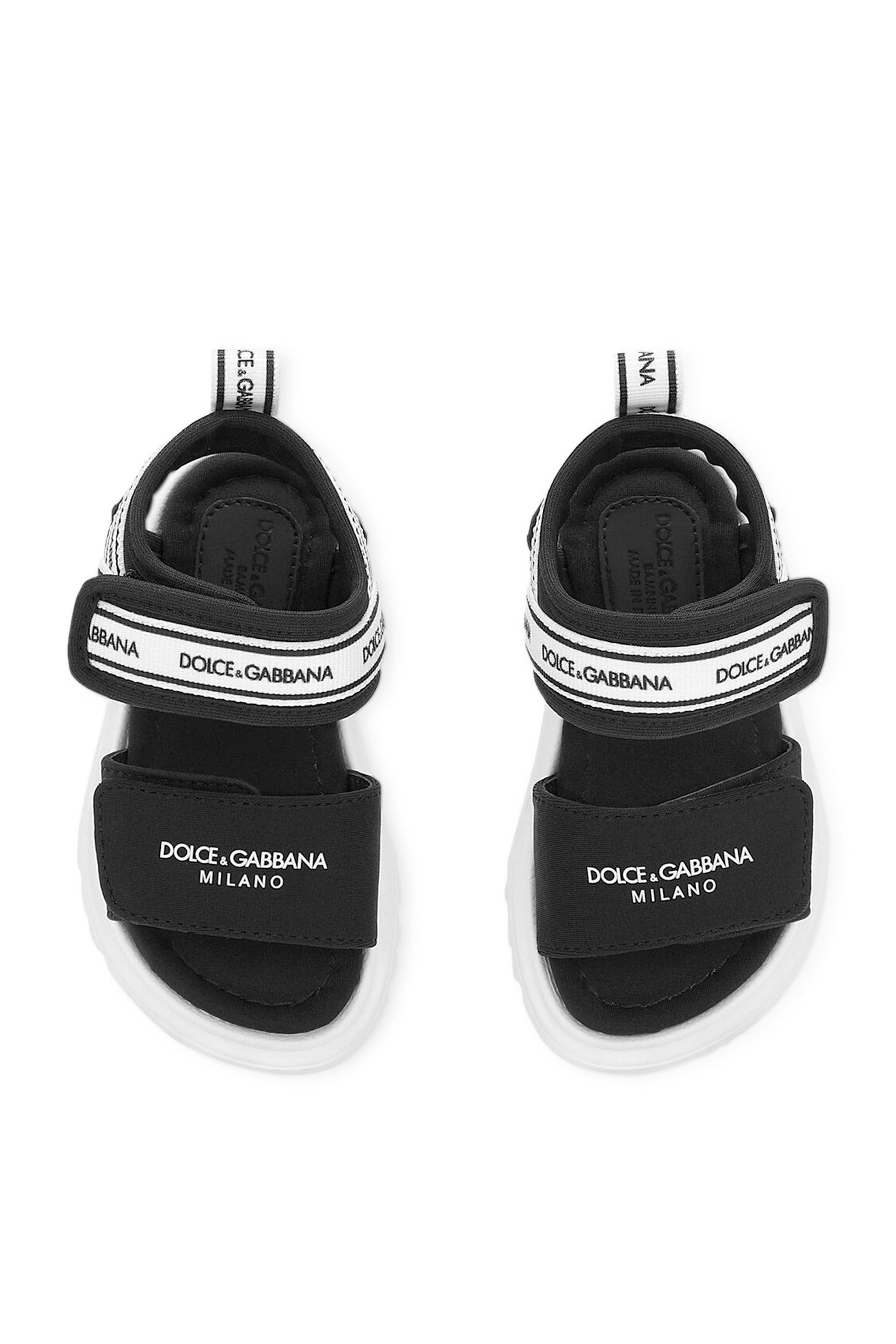 Kids Rubberized 3D Logo-Print Sandals