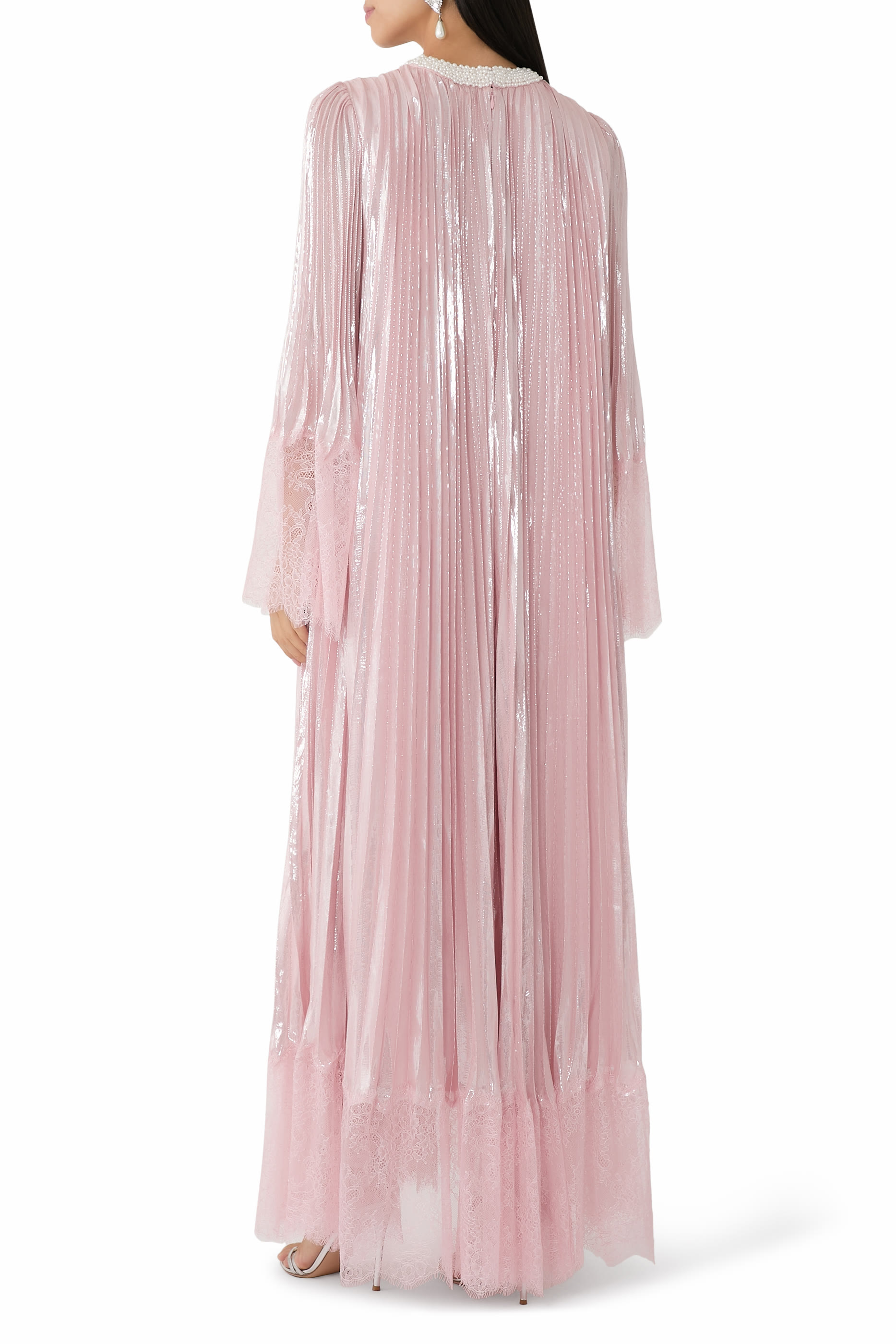 Metallic Pearl Maxi Dress