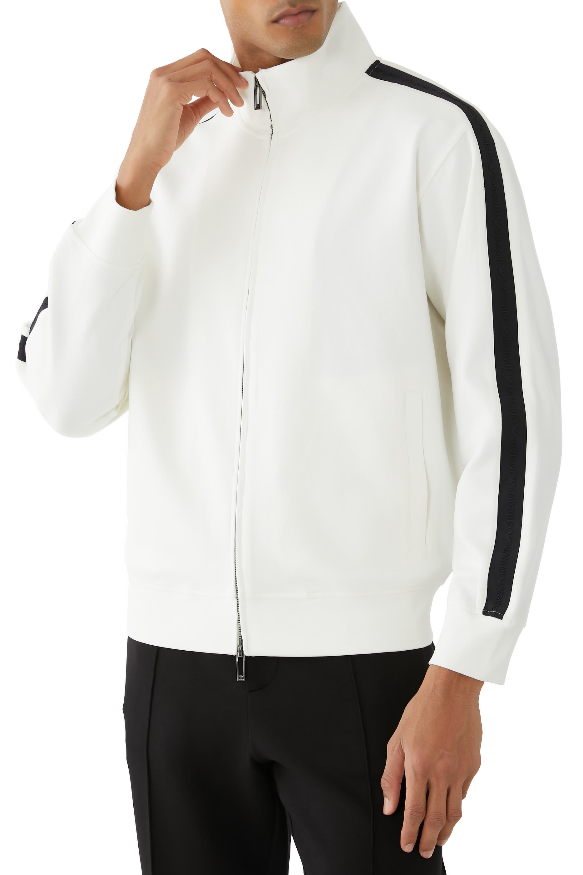 Jersey Zip-Up Sweatshirt