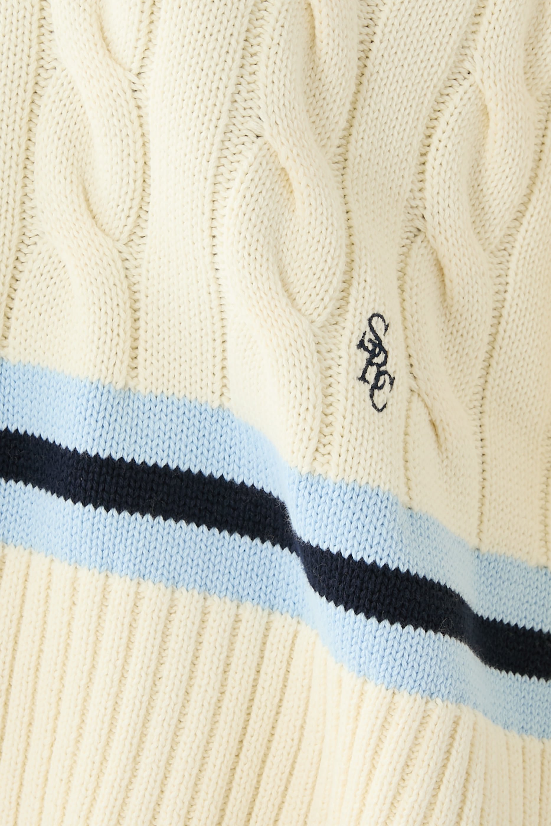 SRC Cableknit V-Neck Sweater