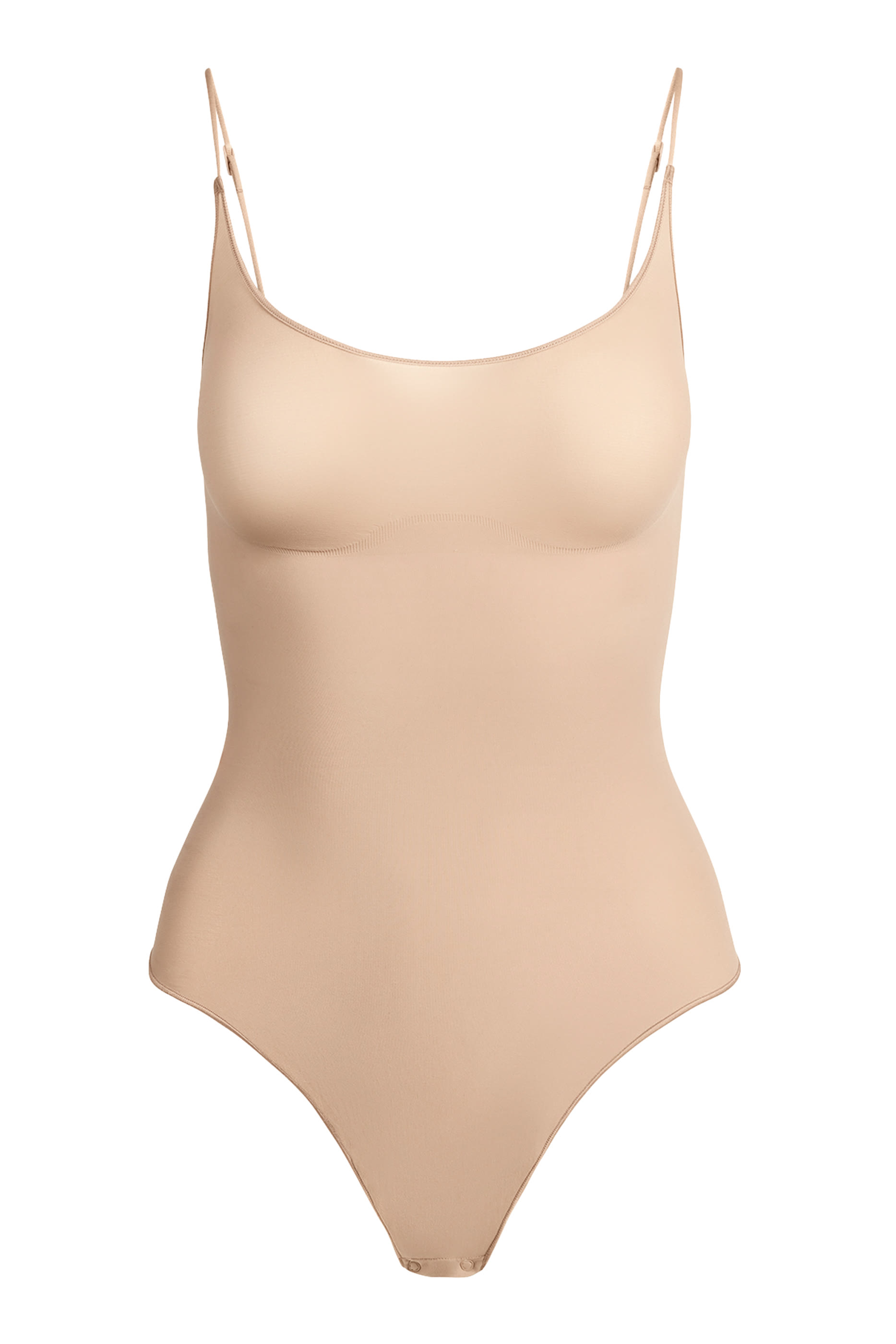  Sheer Seamless Thong Bodysuit