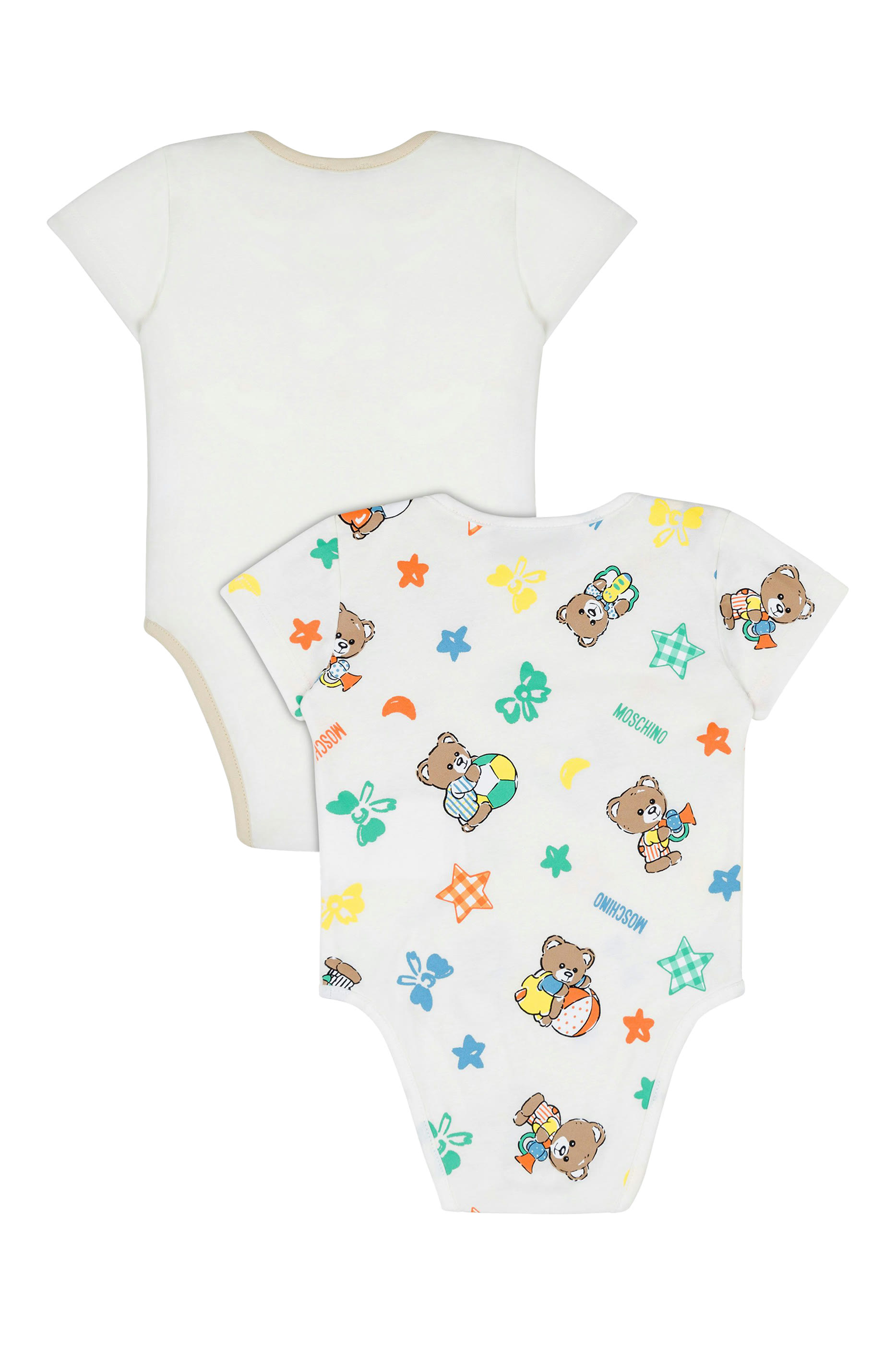 Kids Teddy Bear Jersey Bodysuit - Set of 2