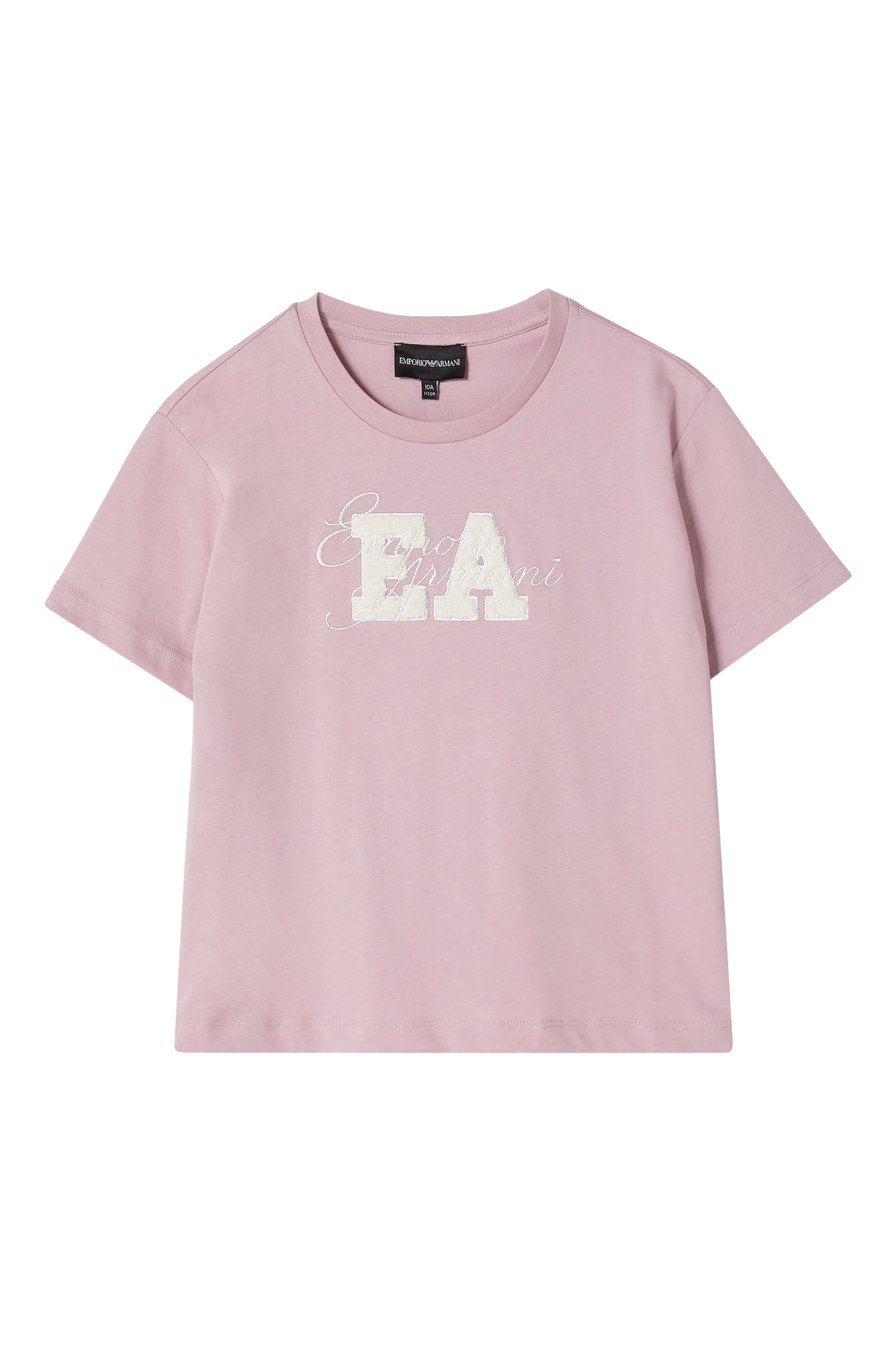 Emporio Armani Kids EA Text Front-Detail T-Shirt