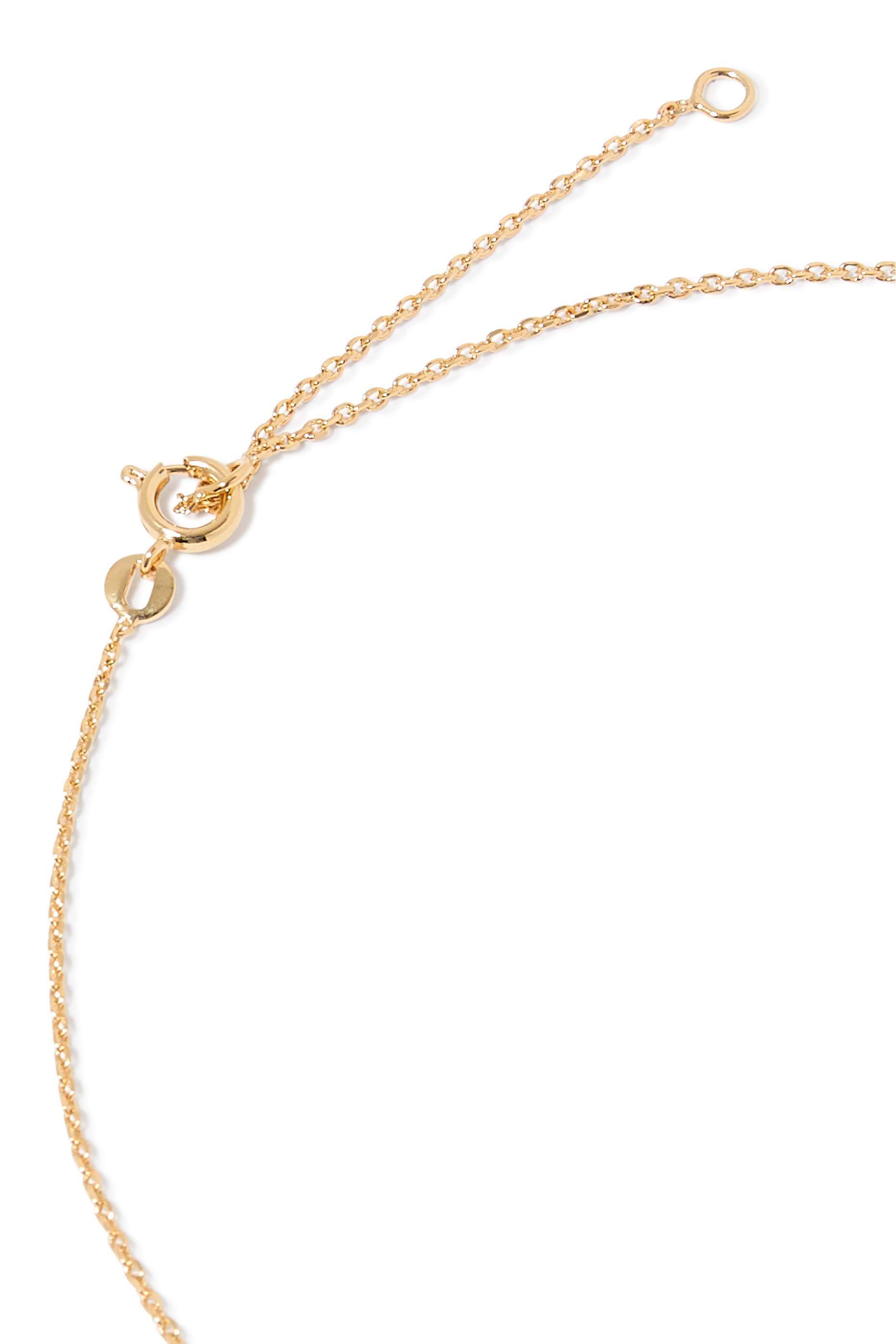 Greek Eye Necklace, 18K Gold Plating & Crystals