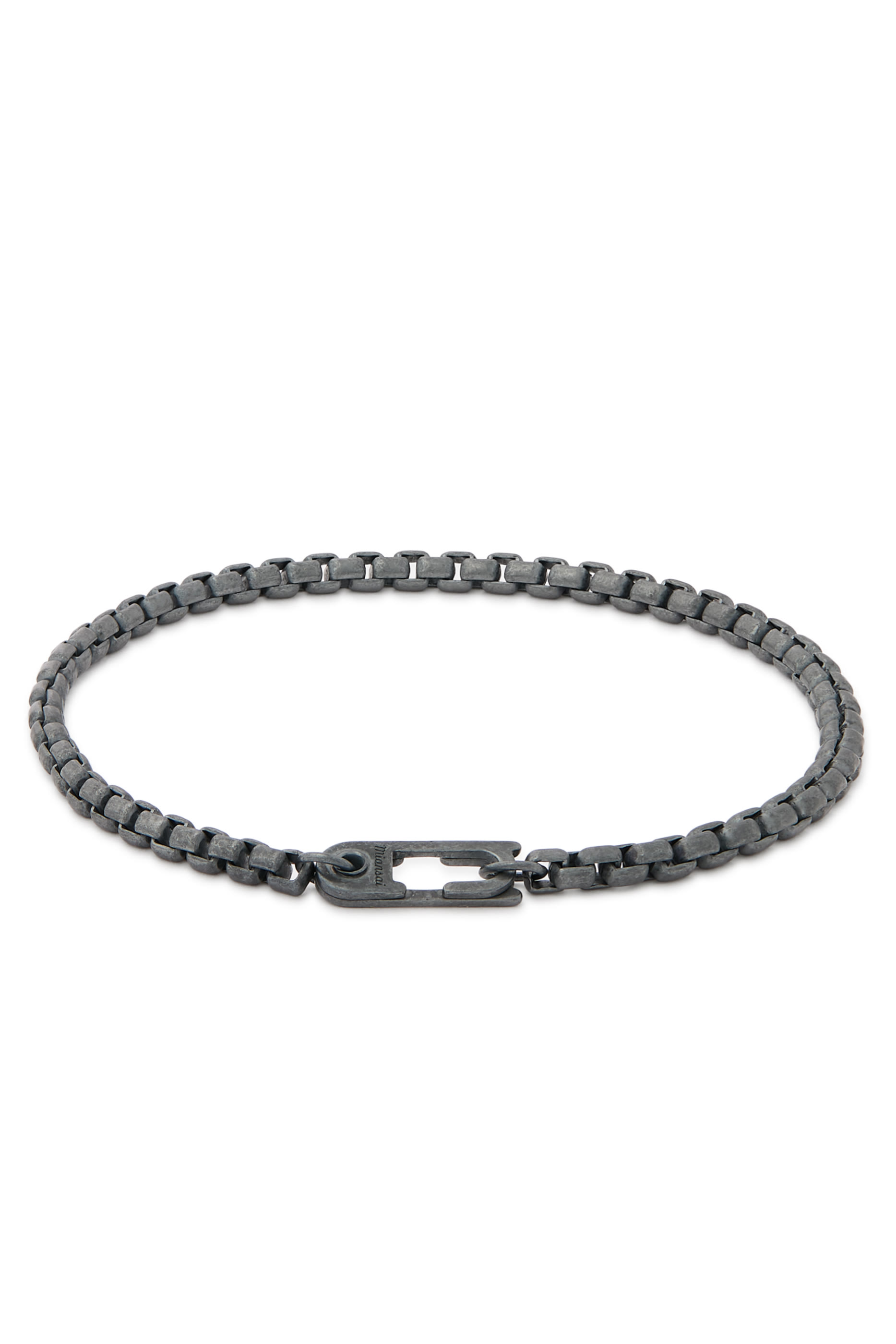  Annex Venetian Chain Bracelet, Oxidized Sterling Silver