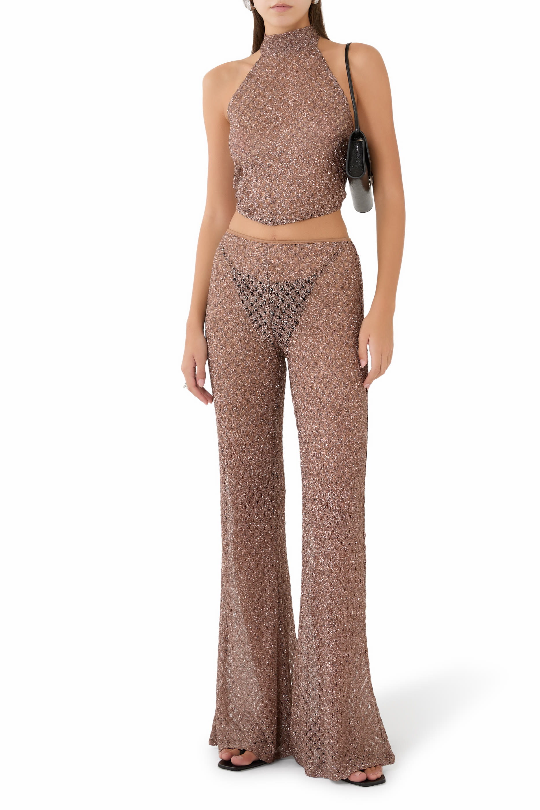 Low-Rise Lace Pants