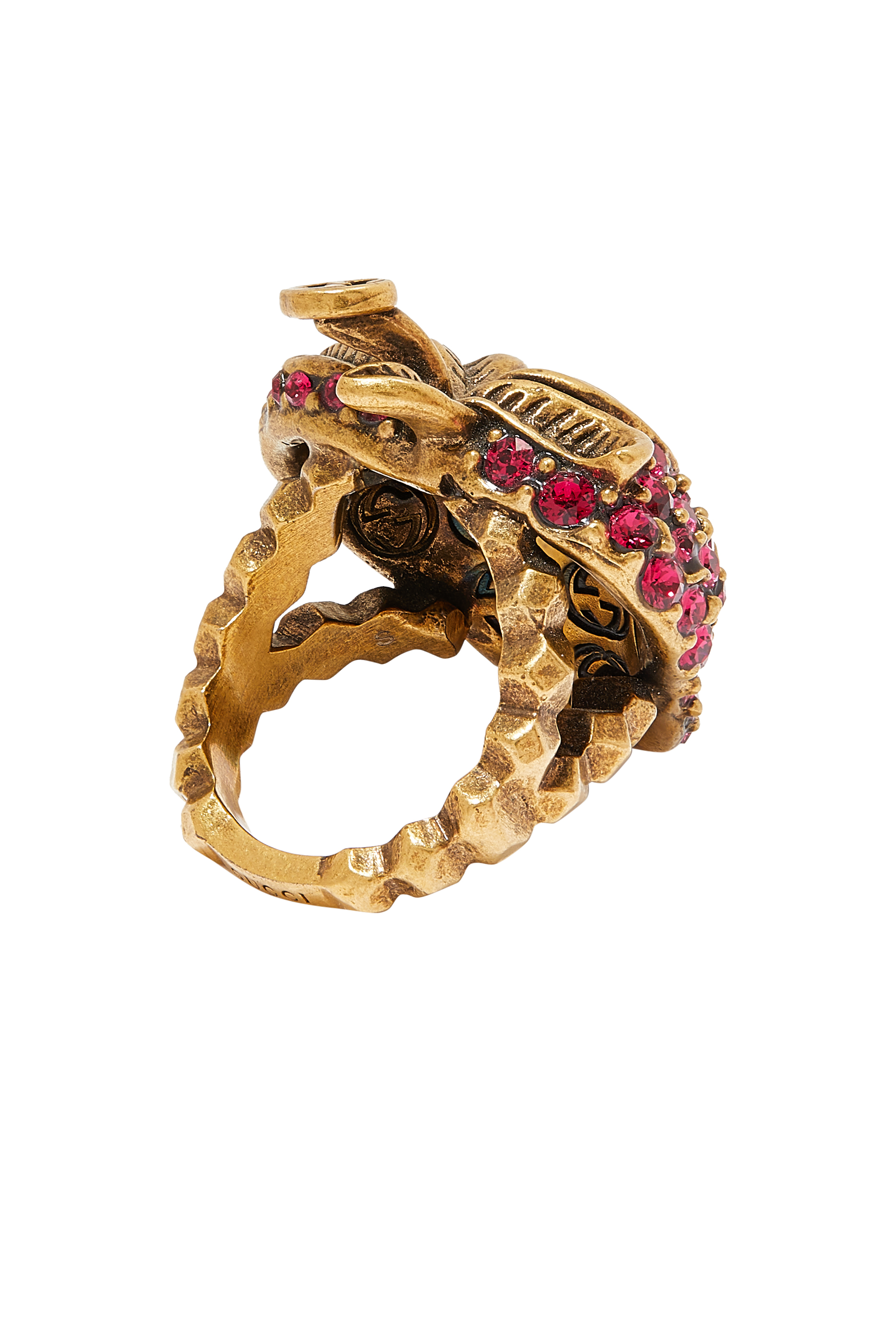 Crystal Strawberry Ring