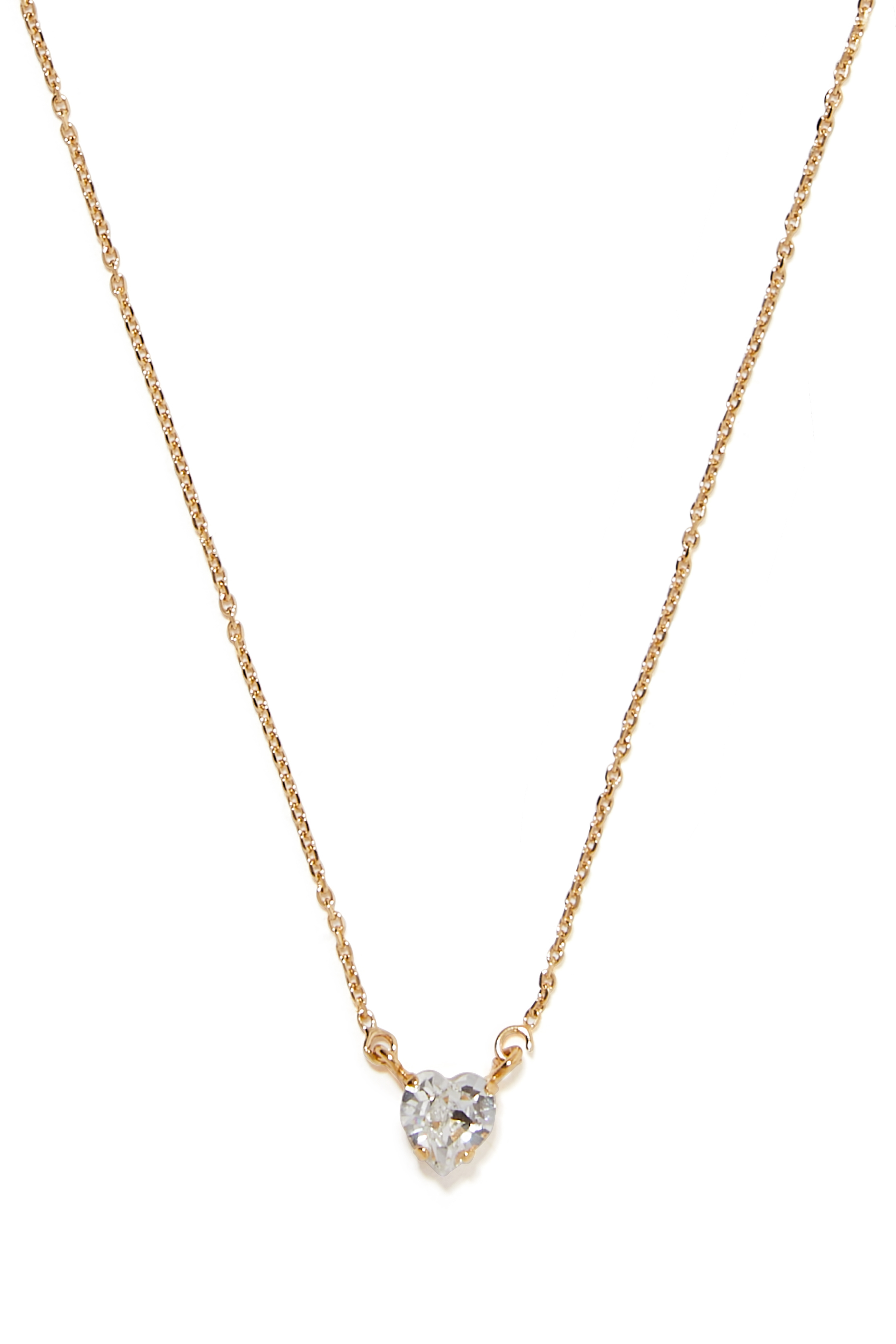 Valentina Heart Necklace,  18K Gold Plated Raw Brass