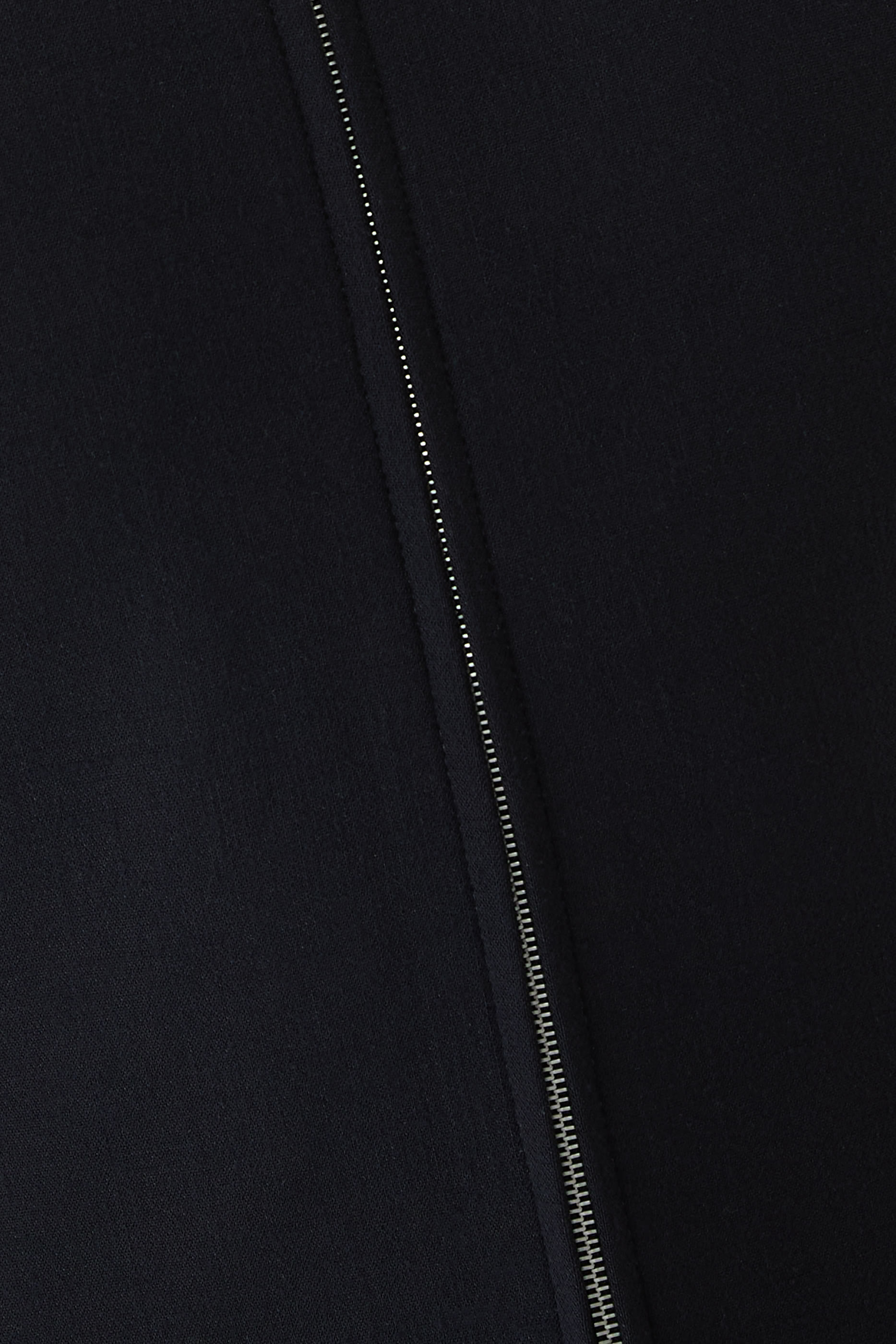 Tense Wool Double Cloth Front-Zip Dress