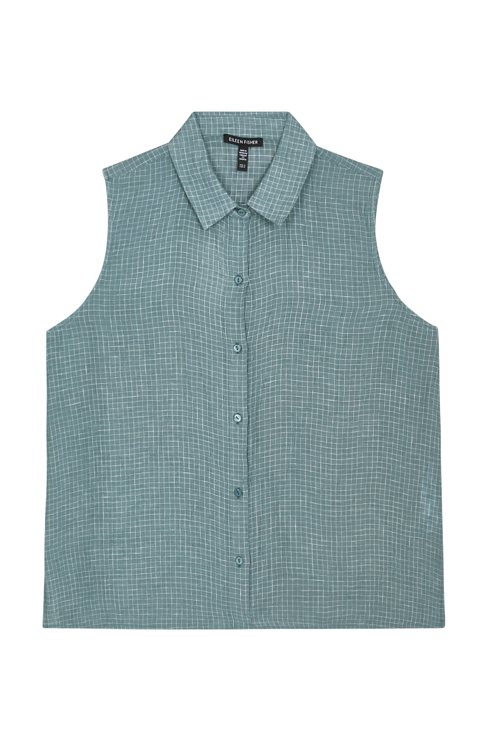 Classic Collar Sleeveless Shirt
