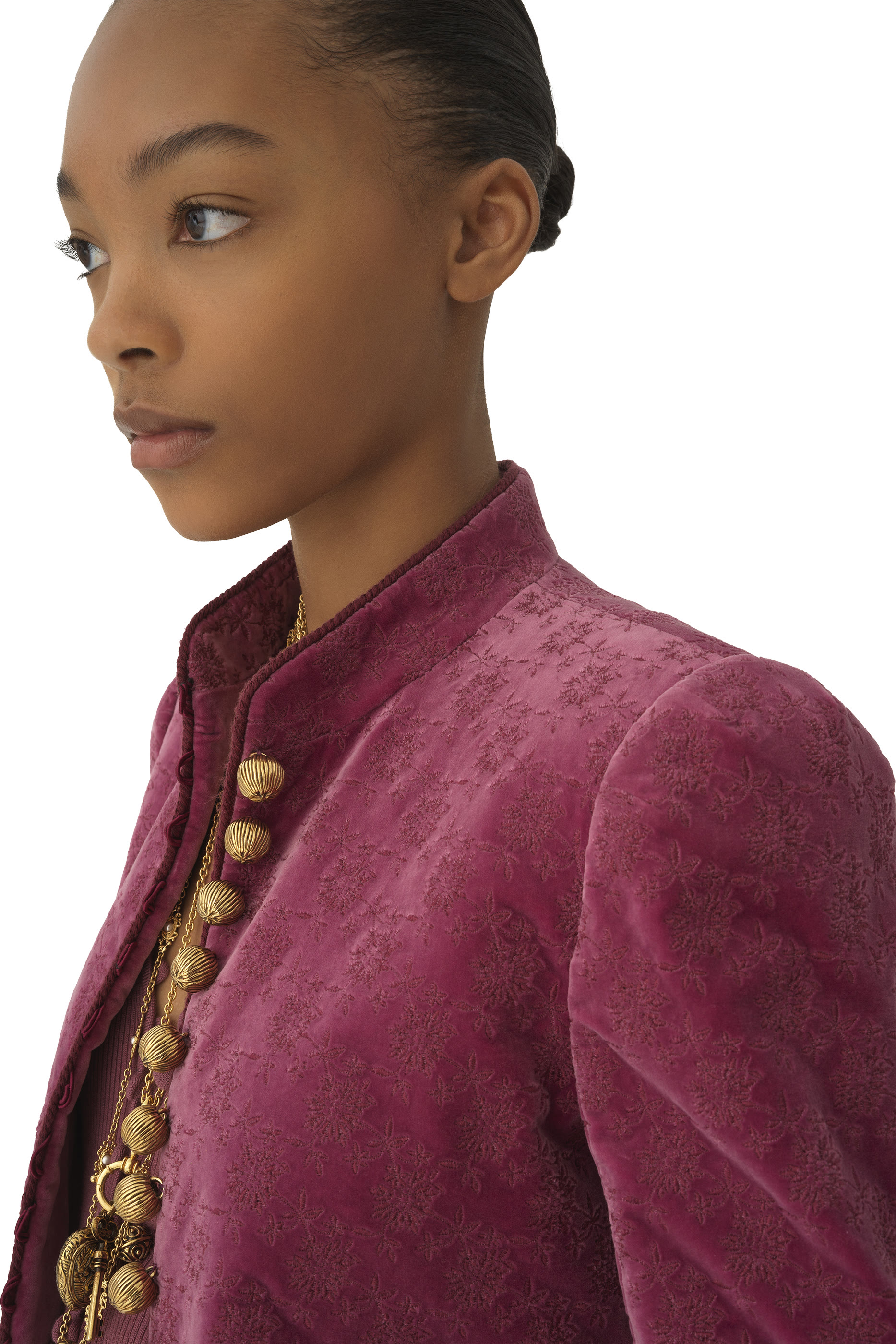 Fitted Spencer Velvet Jacket