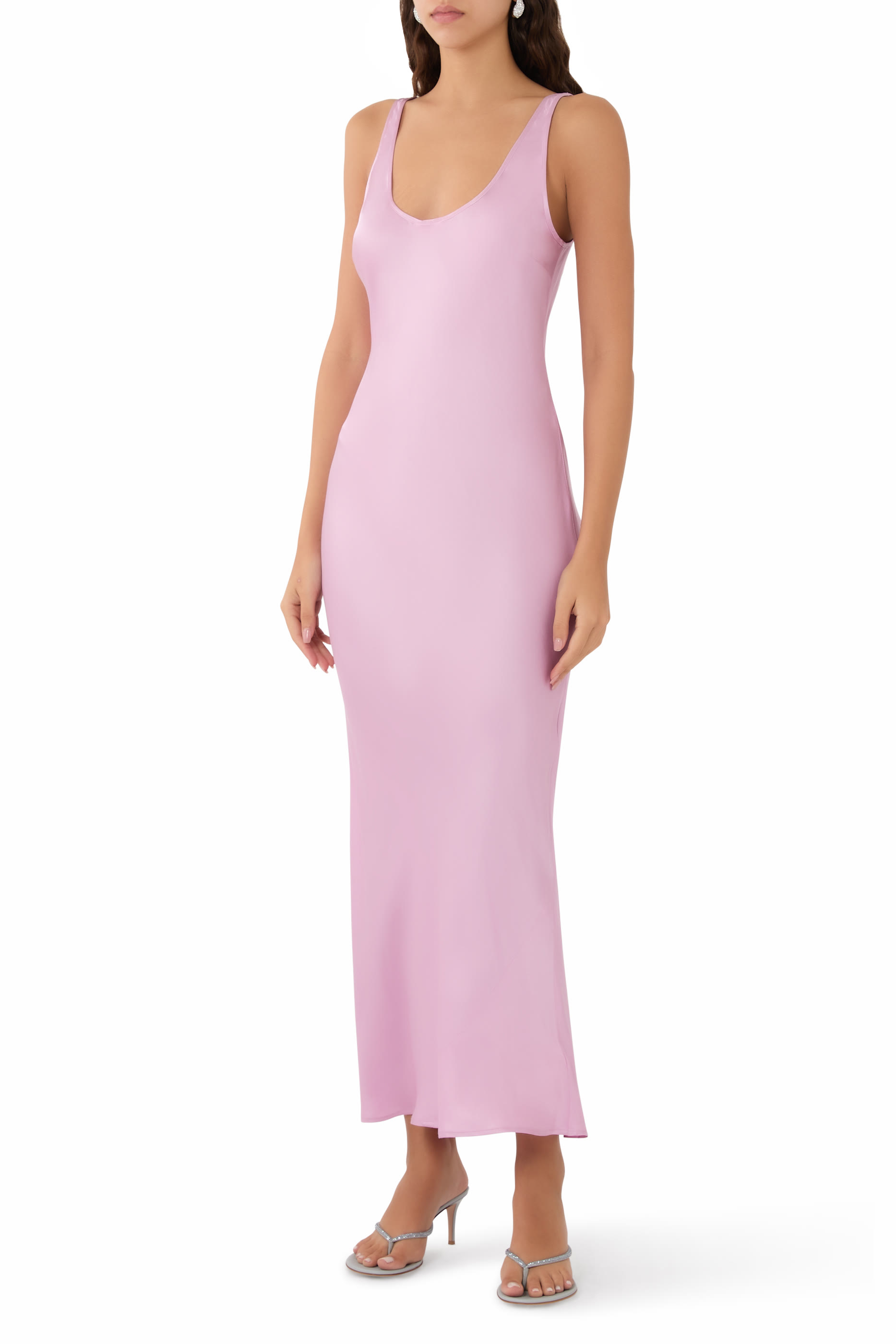 Akiya Satin Maxi Dress