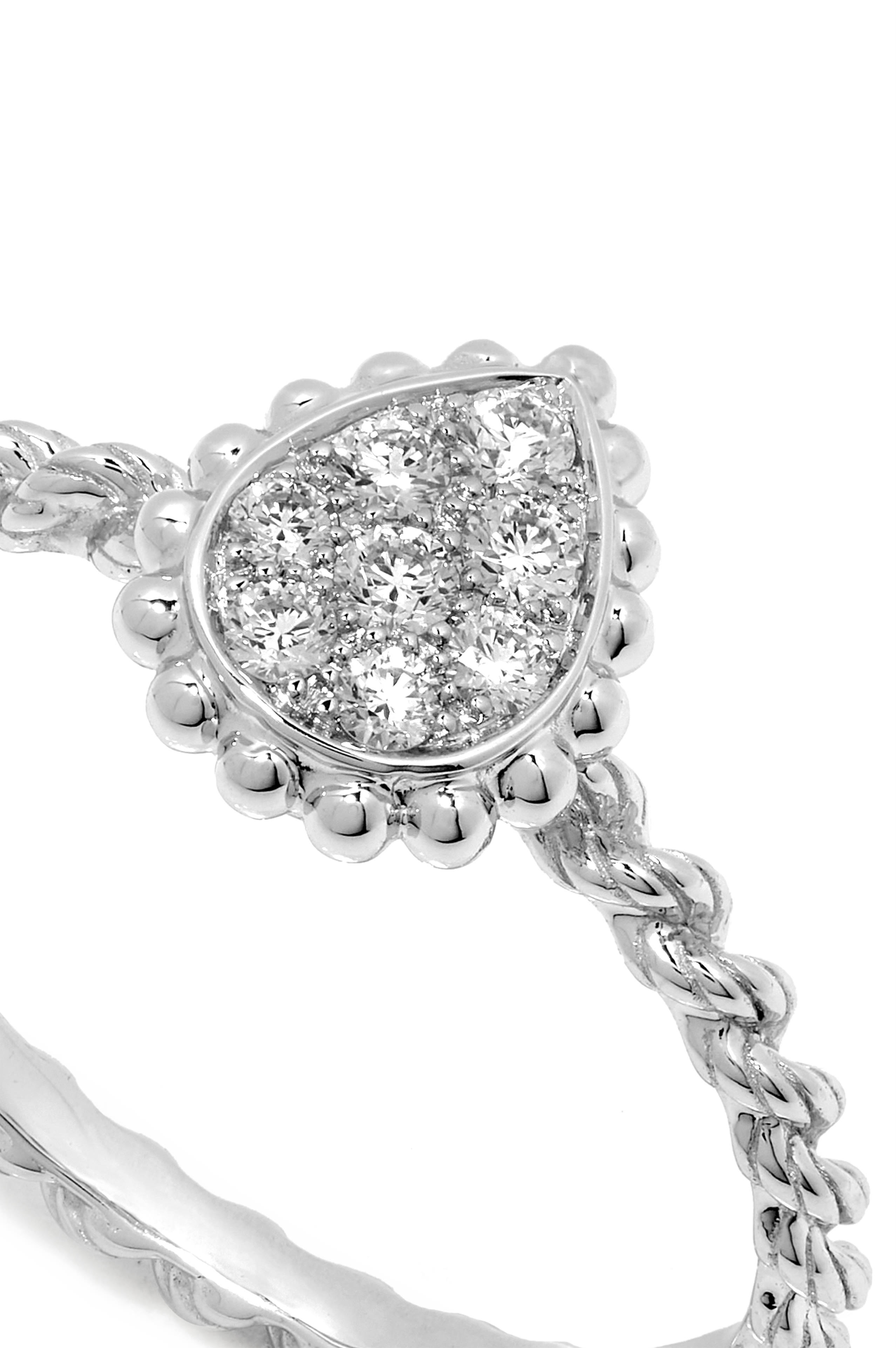 Serpent Bohème Ring, 18k White Gold & Diamonds