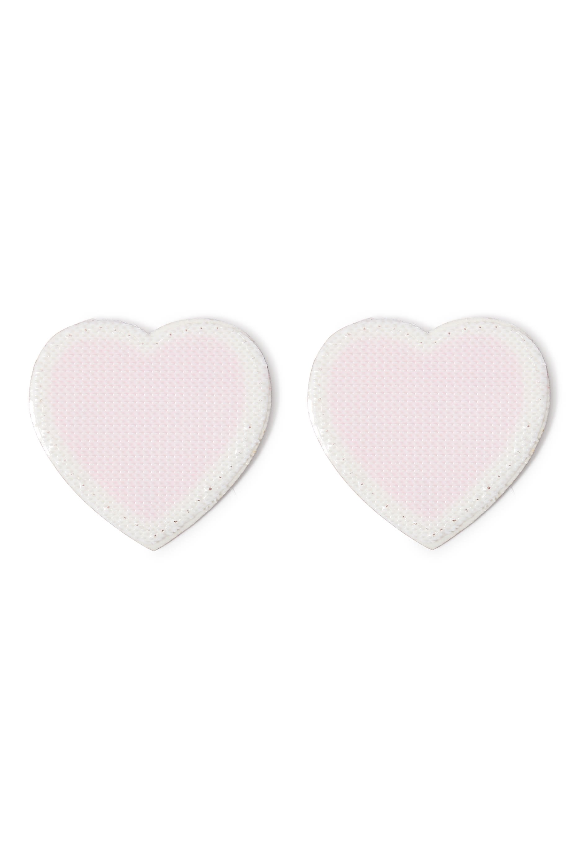Kids Chenille Sparkle Heart Patches Set of 2