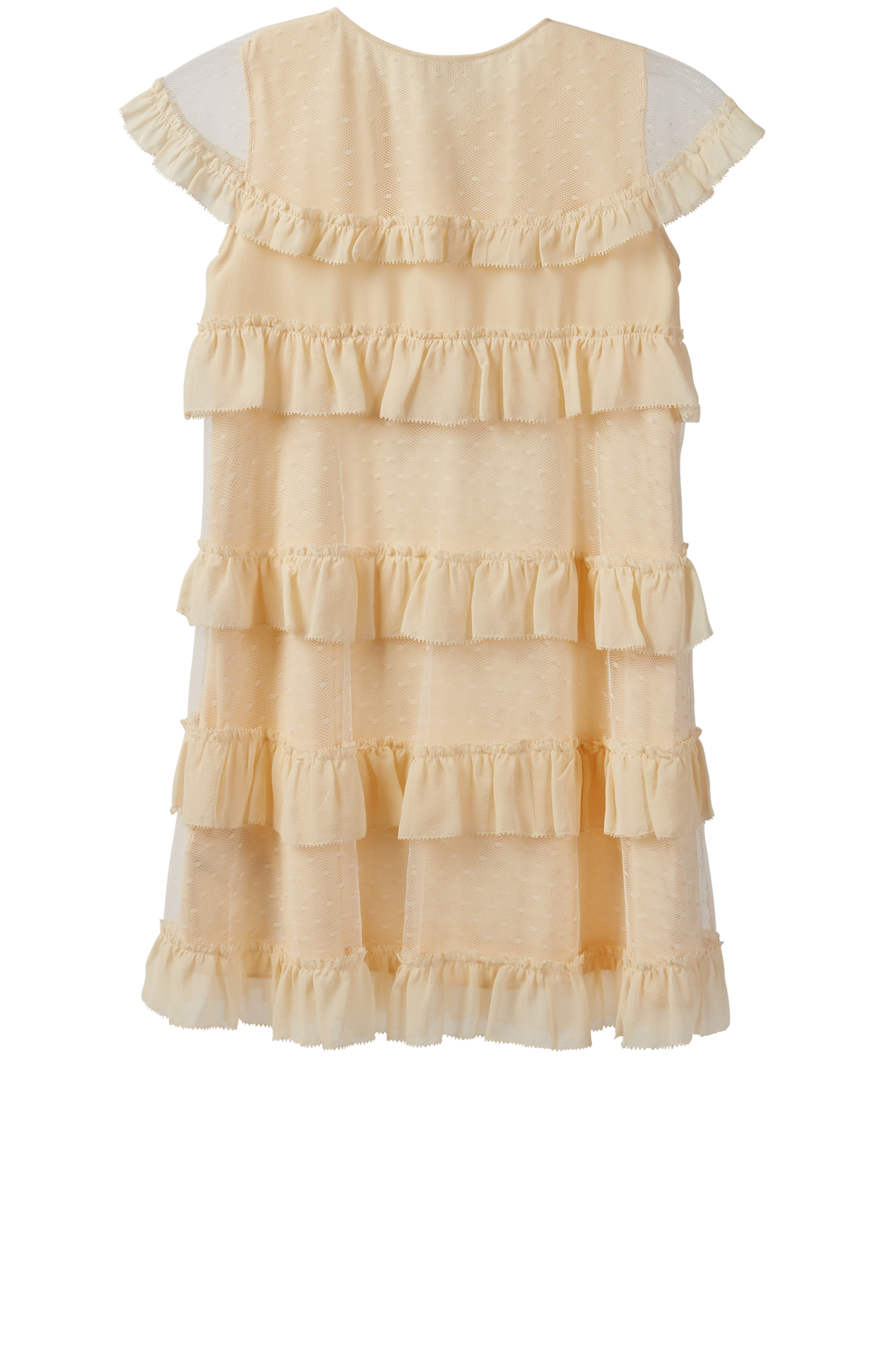 Tiered Bow Appliqu&eacute; Dress