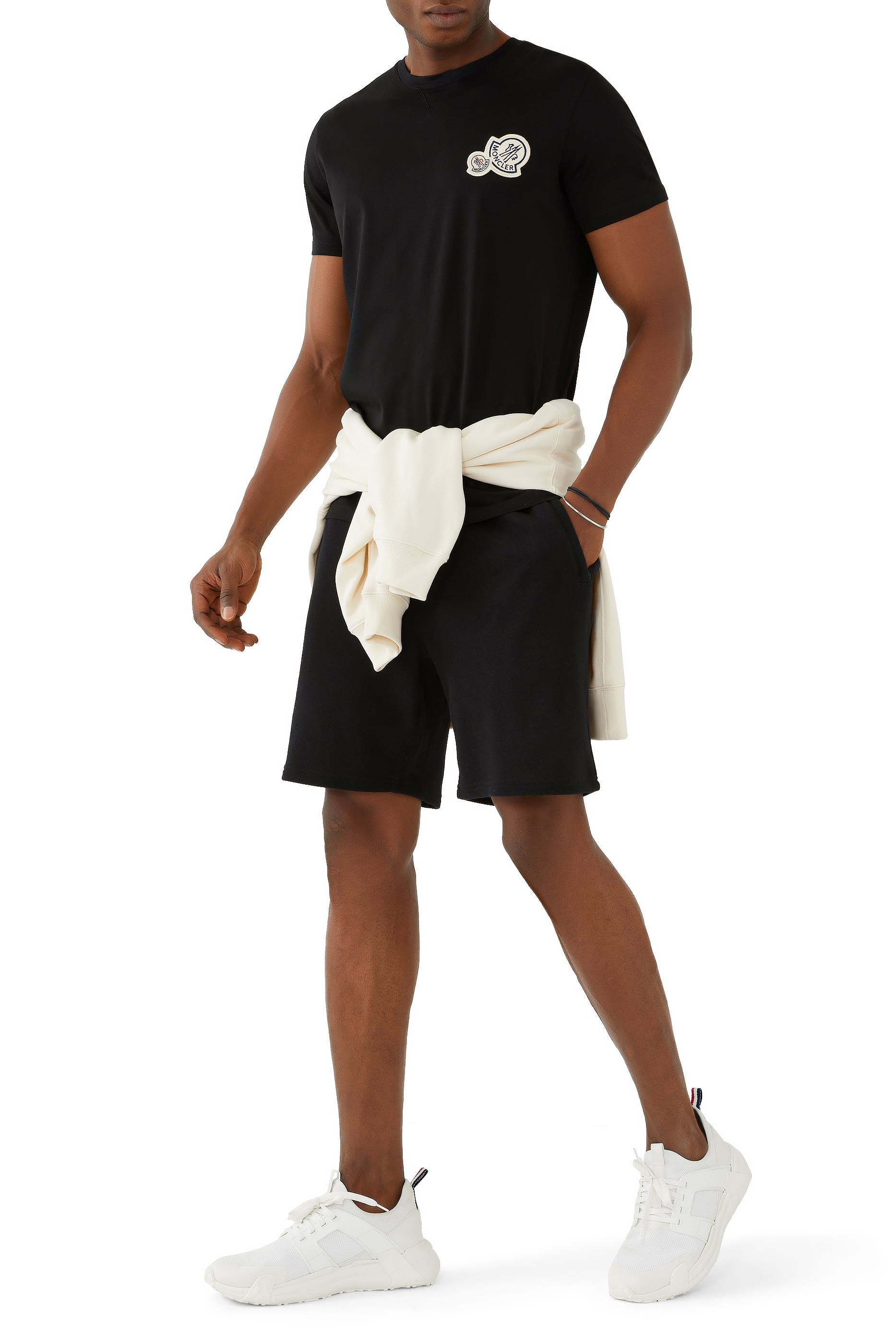 Double Logo Cotton T-Shirt